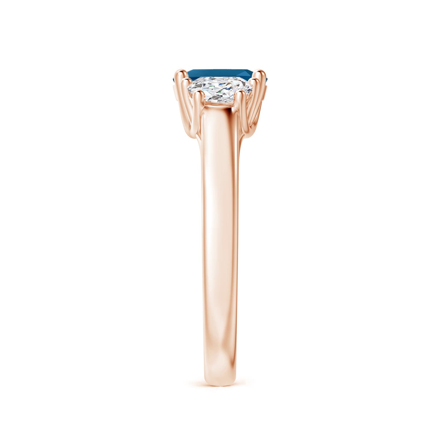 AAAA - London Blue Topaz / 1.27 CT / 14 KT Rose Gold