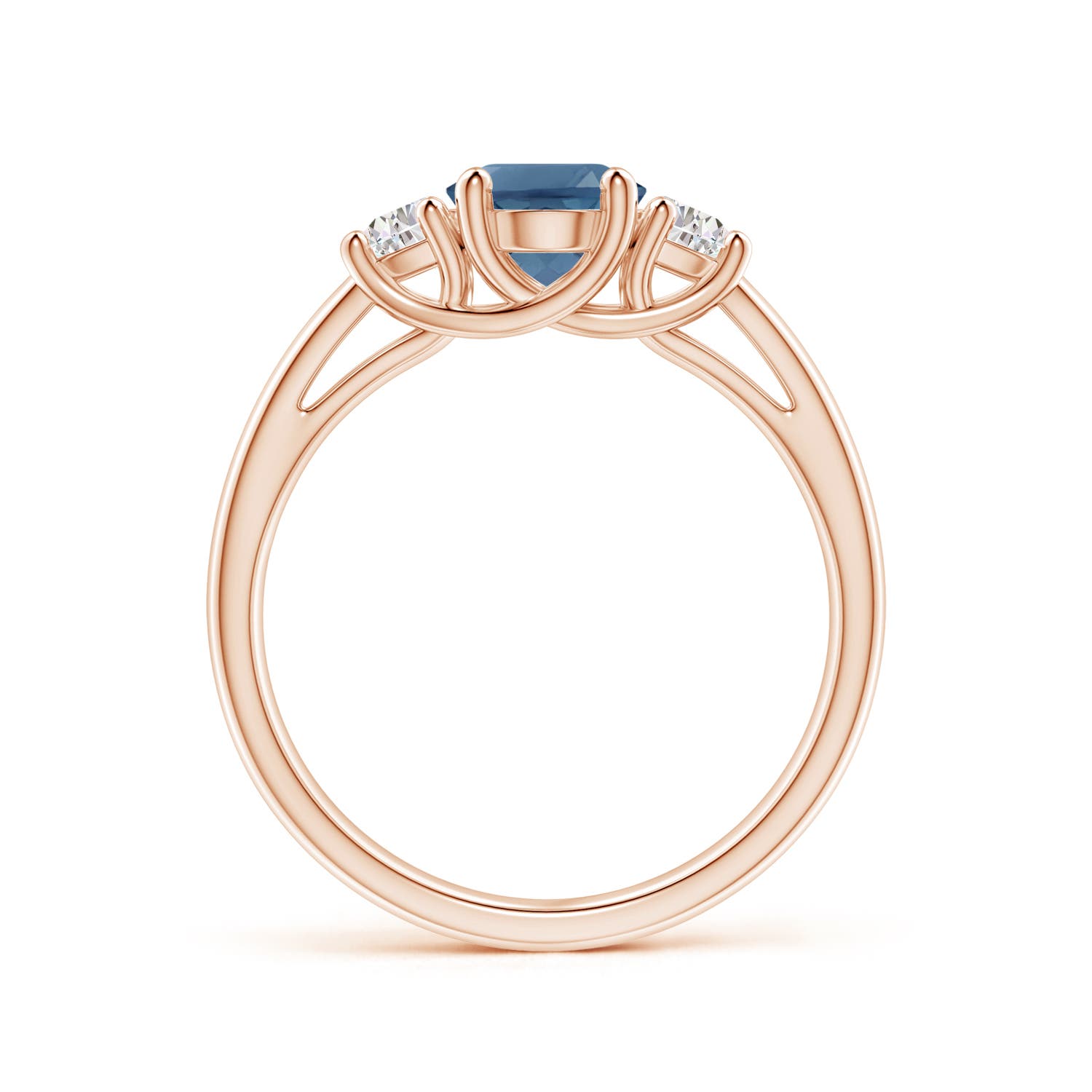 A - London Blue Topaz / 1.82 CT / 14 KT Rose Gold