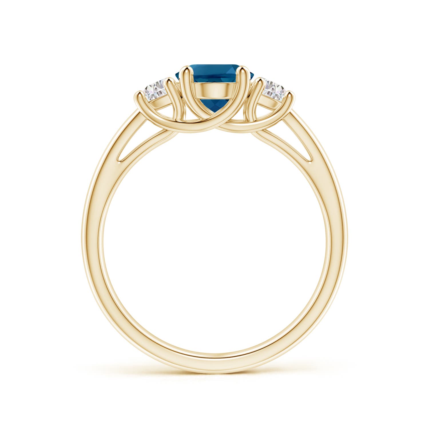 AAAA - London Blue Topaz / 1.82 CT / 14 KT Yellow Gold