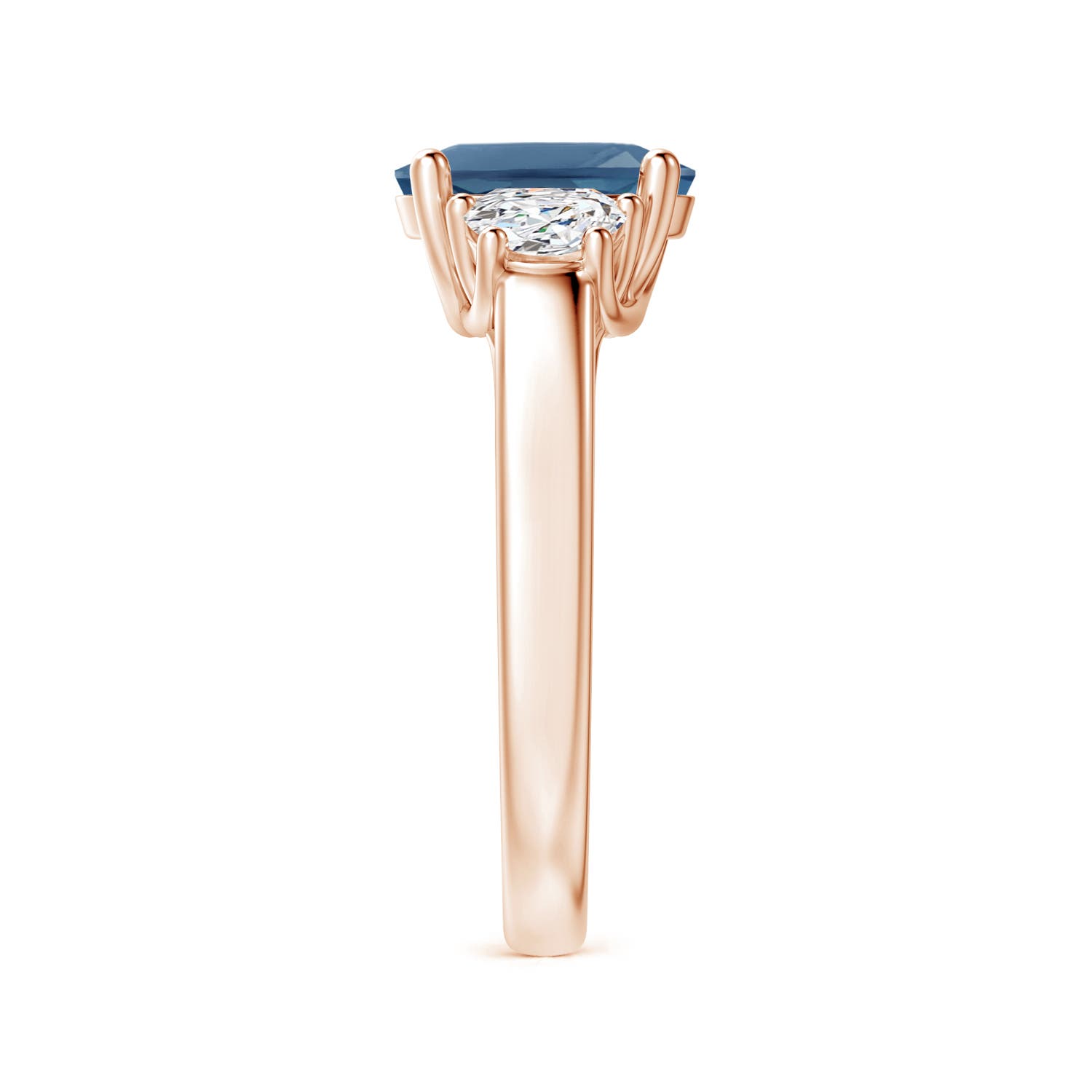 A - London Blue Topaz / 2.57 CT / 14 KT Rose Gold