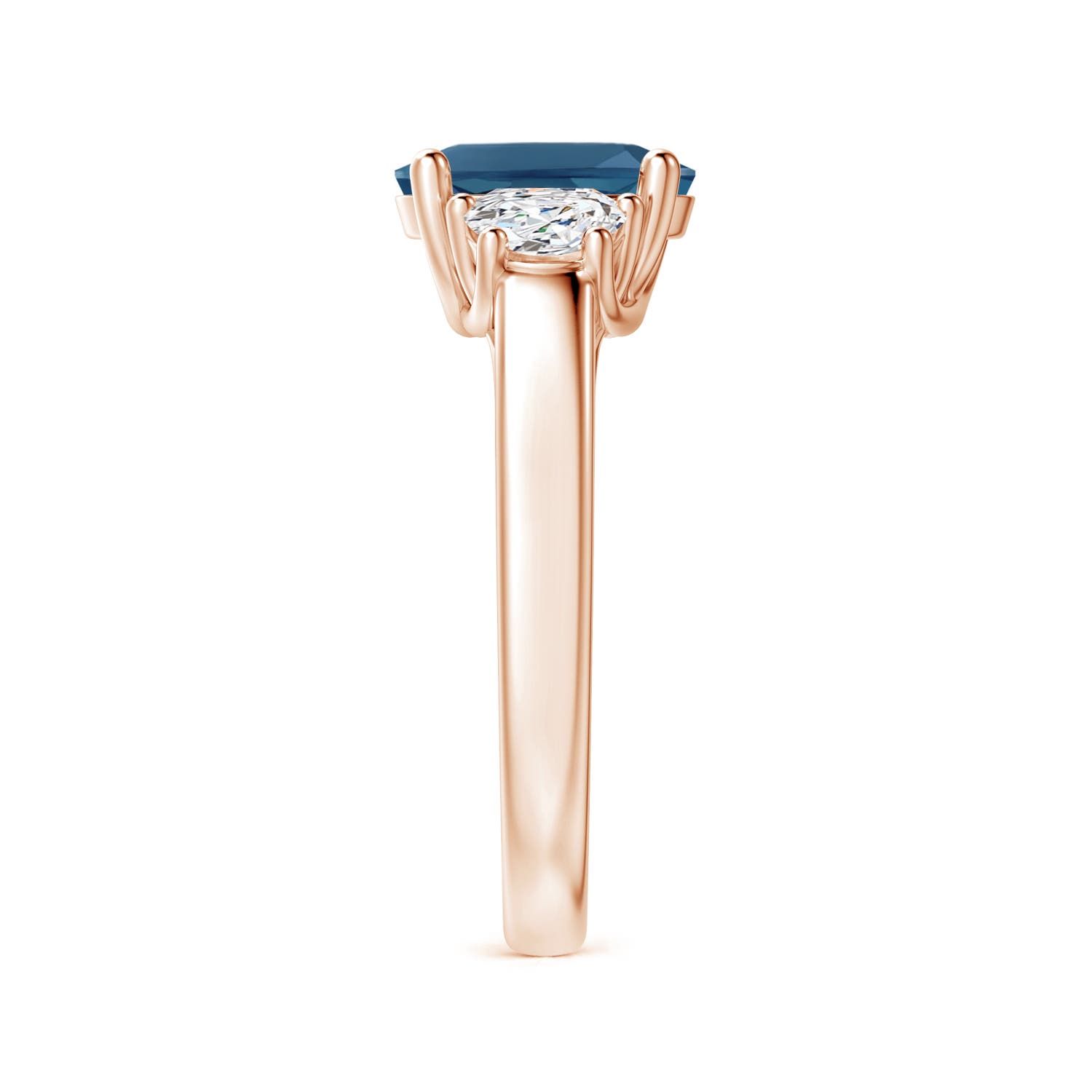 AA - London Blue Topaz / 2.57 CT / 14 KT Rose Gold