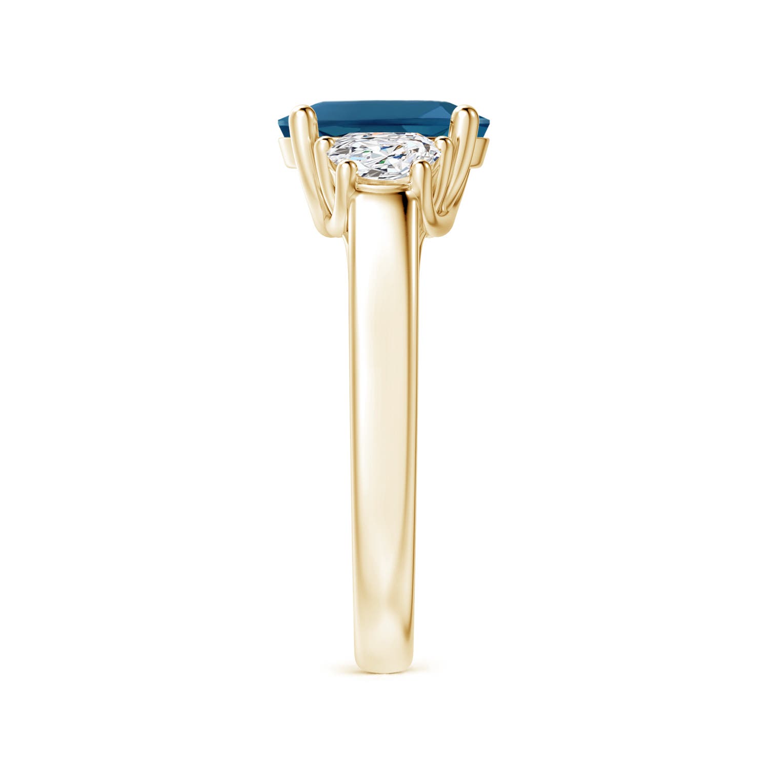 AAA - London Blue Topaz / 2.57 CT / 14 KT Yellow Gold