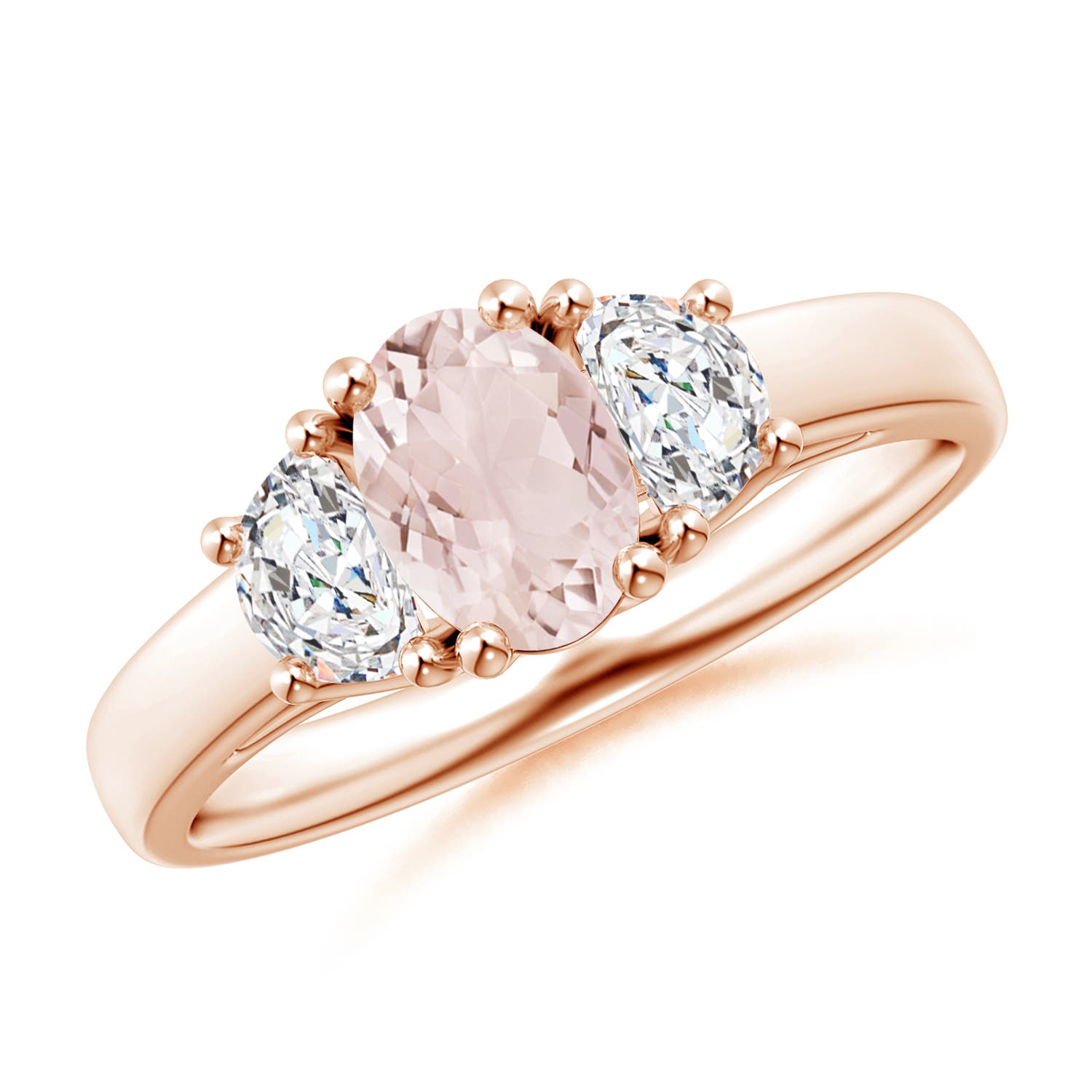 A - Morganite / 1.02 CT / 14 KT Rose Gold