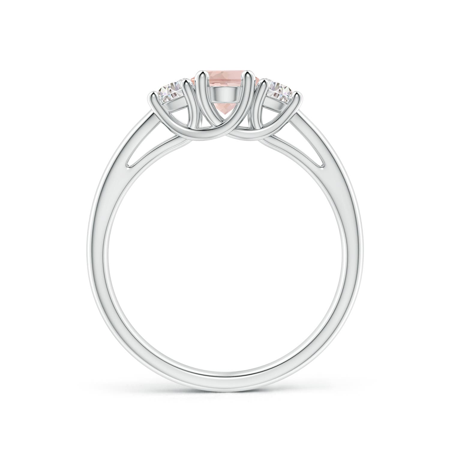 AAA - Morganite / 1.02 CT / 14 KT White Gold