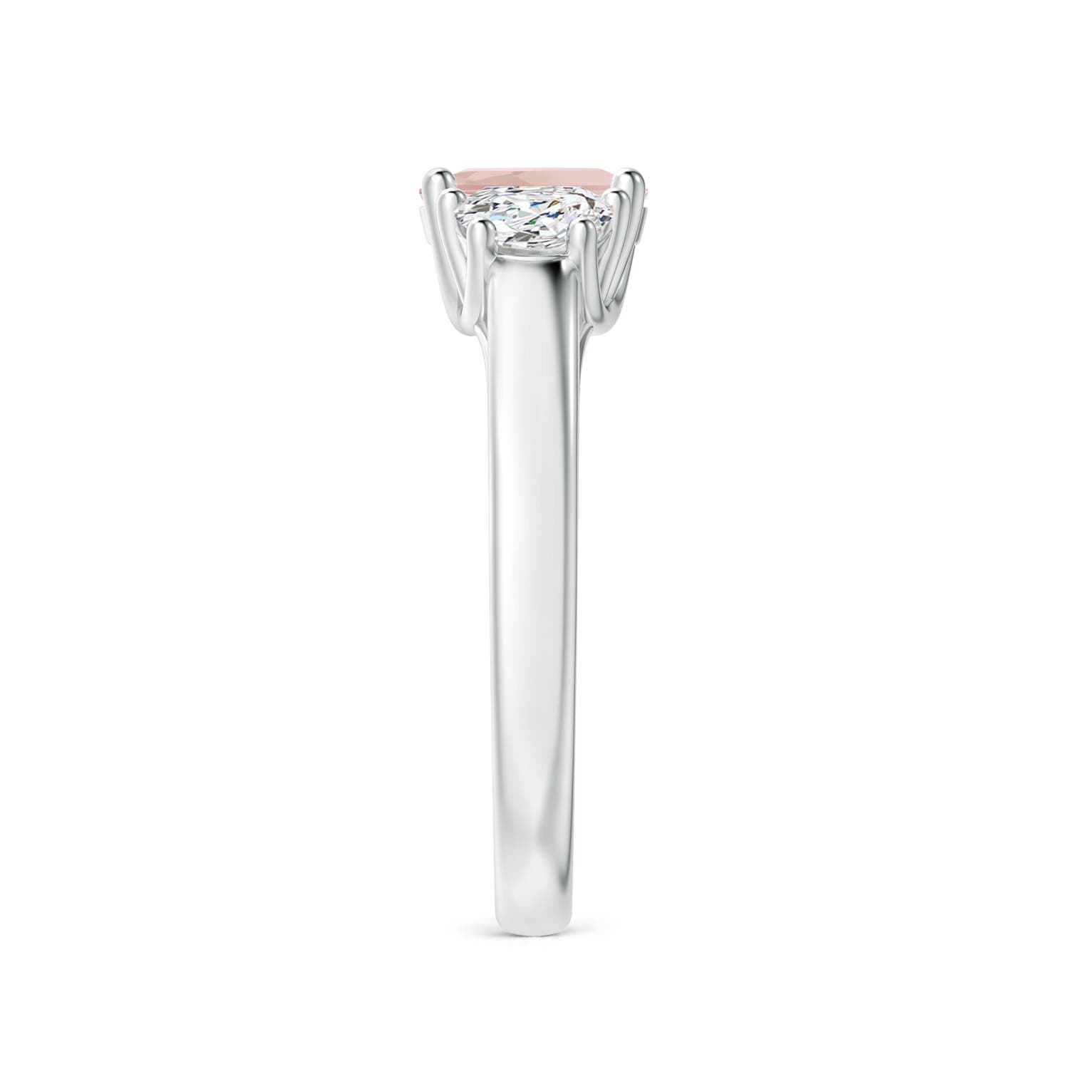 AAA - Morganite / 1.02 CT / 14 KT White Gold