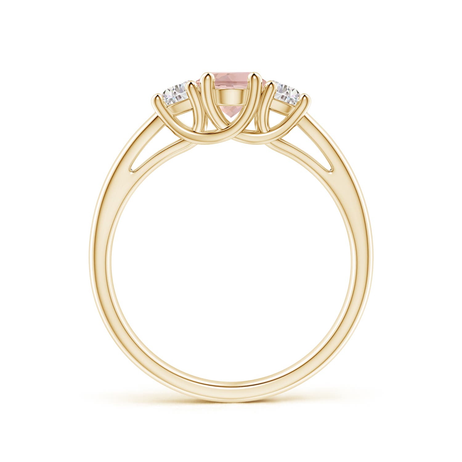 AAAA - Morganite / 1.02 CT / 14 KT Yellow Gold