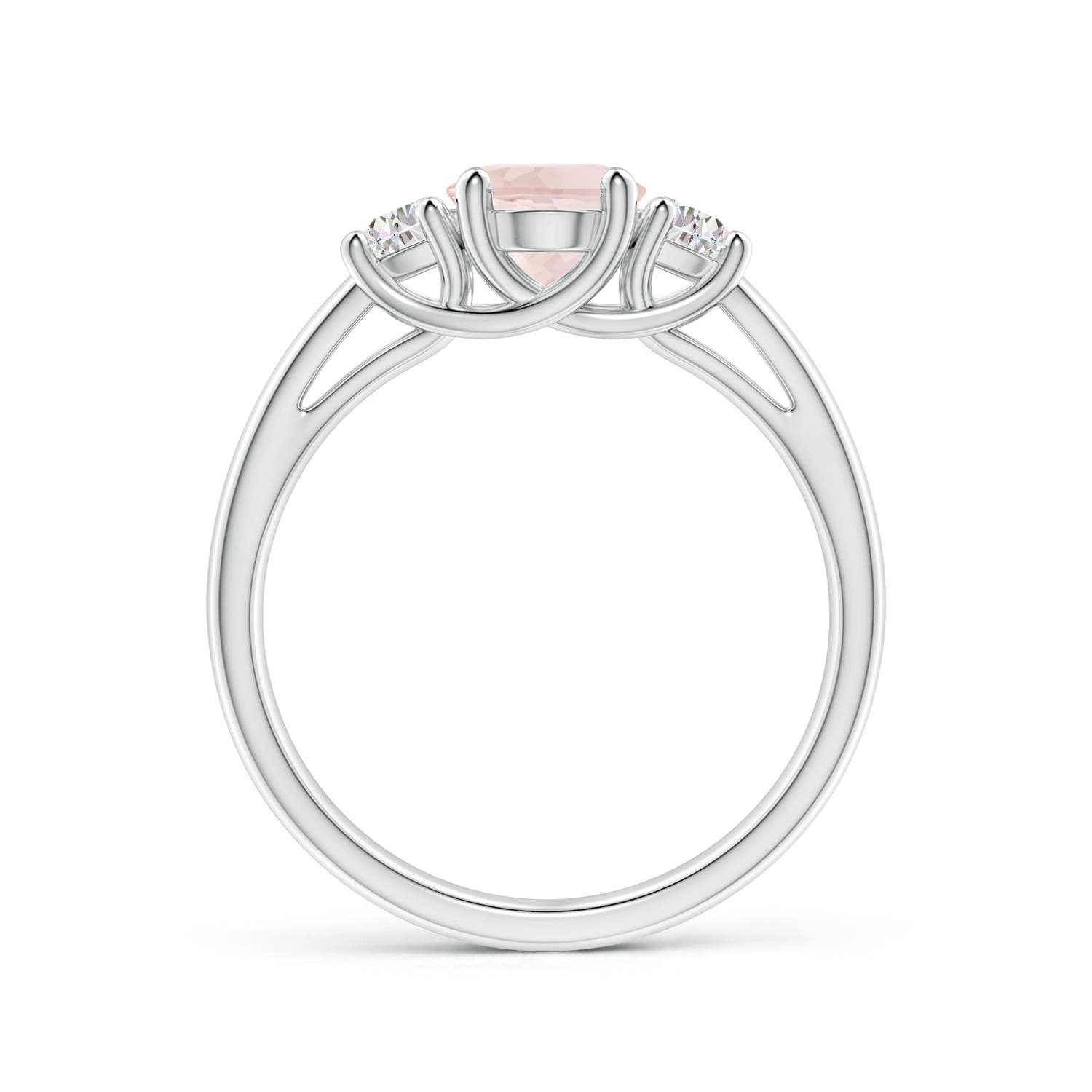 A - Morganite / 1.42 CT / 14 KT White Gold