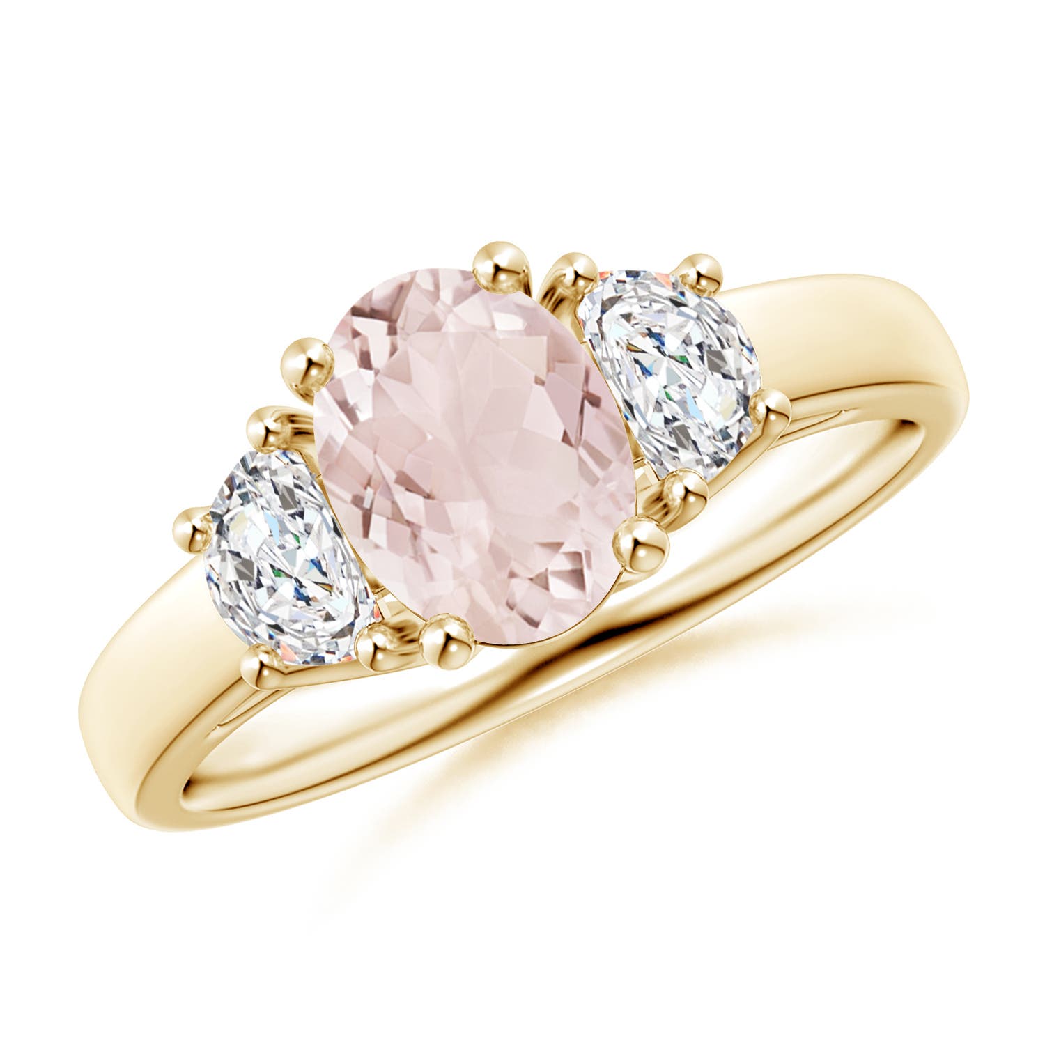 A - Morganite / 1.42 CT / 14 KT Yellow Gold