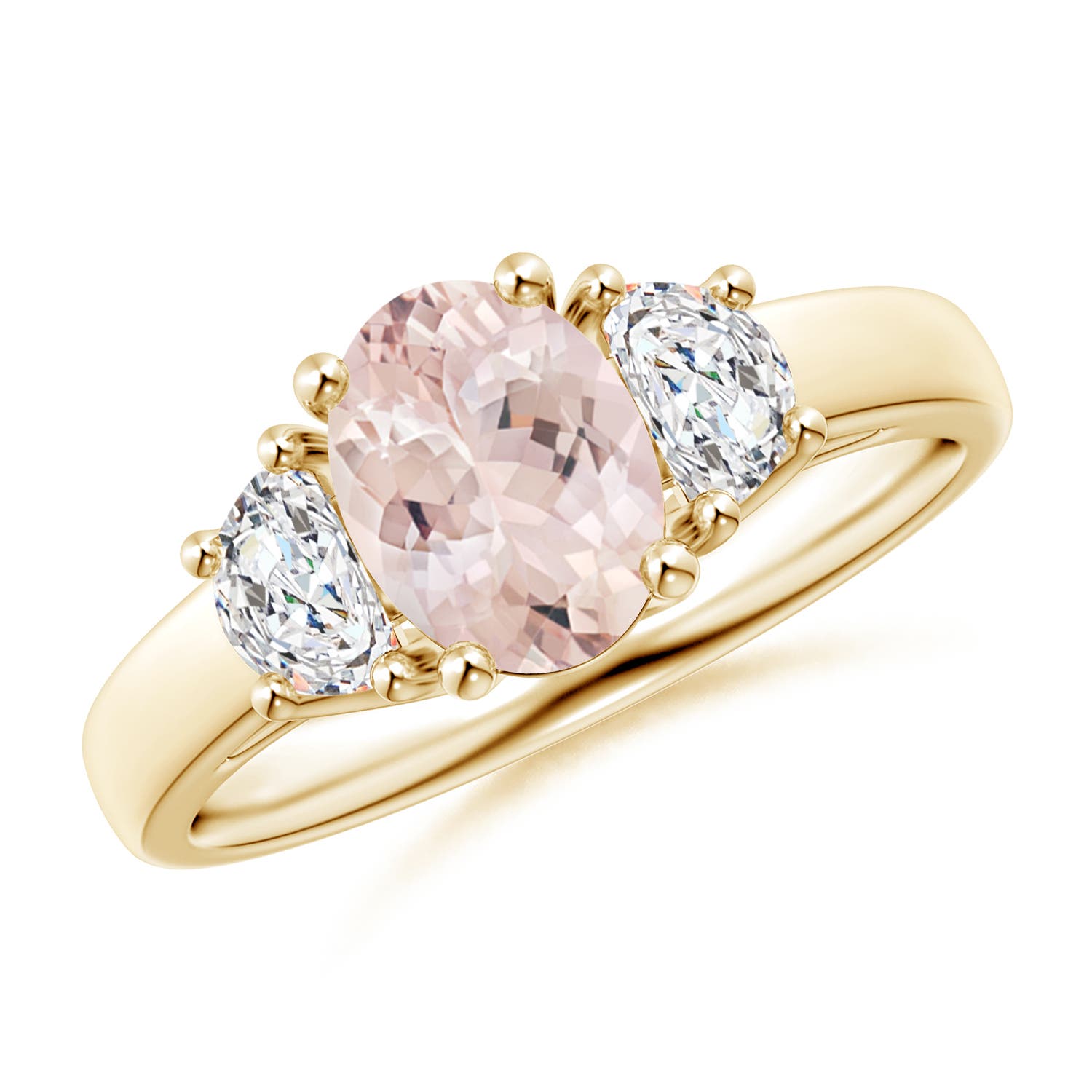 AA - Morganite / 1.42 CT / 14 KT Yellow Gold