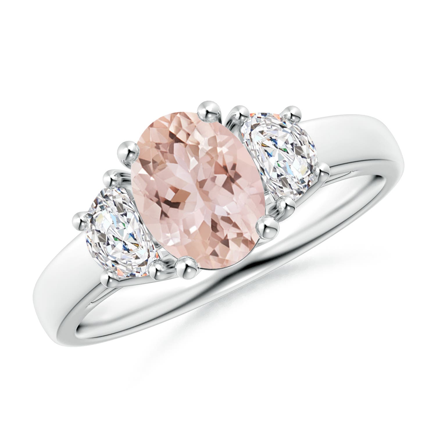 AAA - Morganite / 1.42 CT / 14 KT White Gold