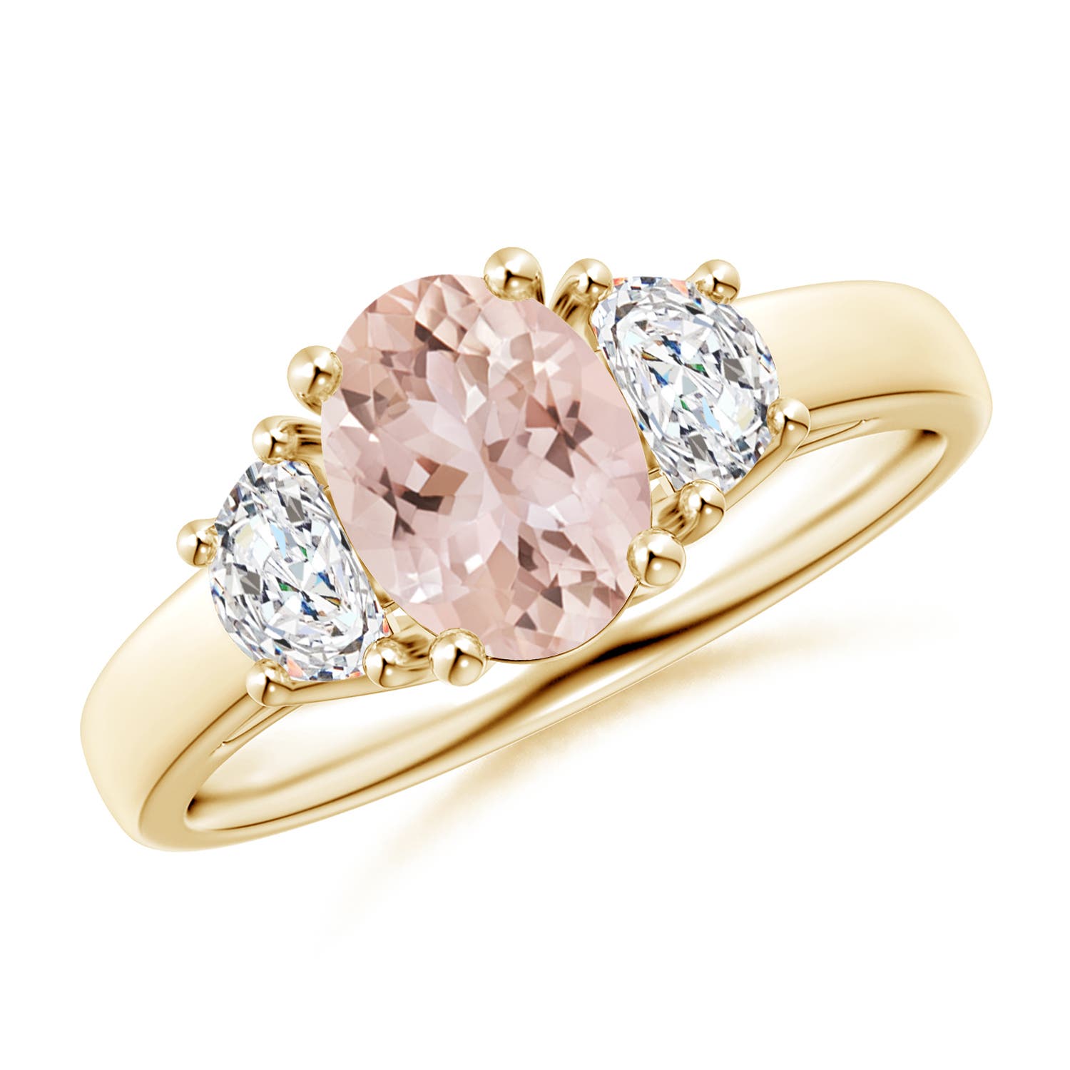 AAA - Morganite / 1.42 CT / 14 KT Yellow Gold