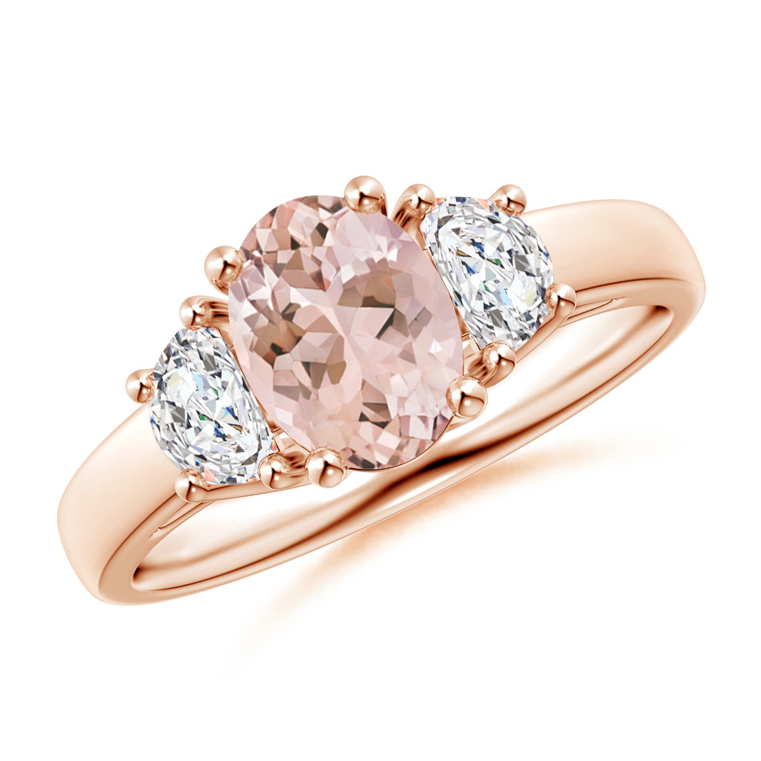 AAAA - Morganite / 1.42 CT / 14 KT Rose Gold