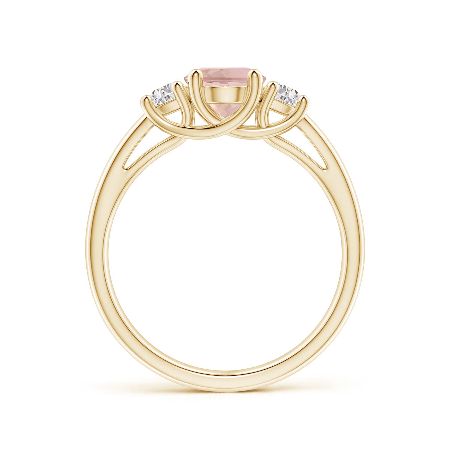 AAAA - Morganite / 1.42 CT / 14 KT Yellow Gold