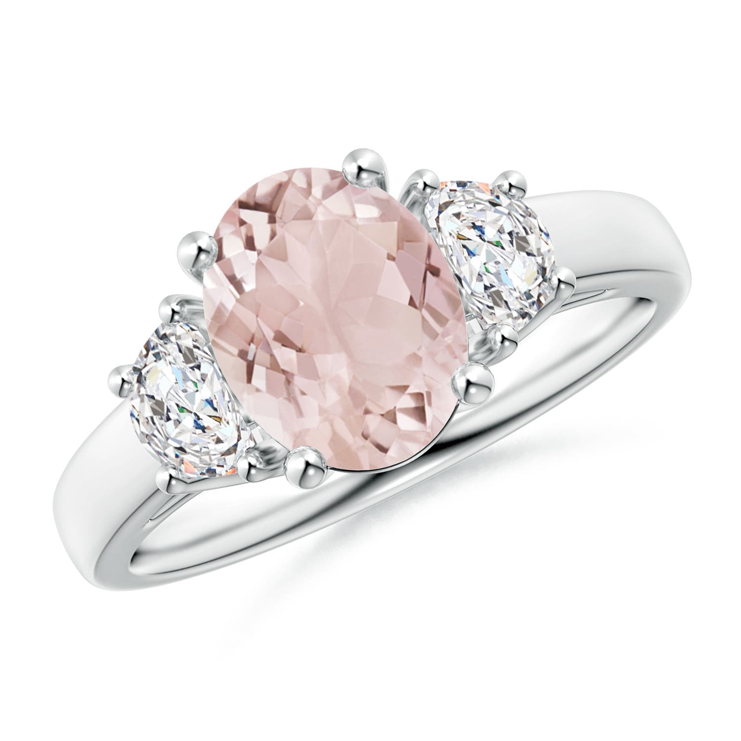 A - Morganite / 1.97 CT / 14 KT White Gold