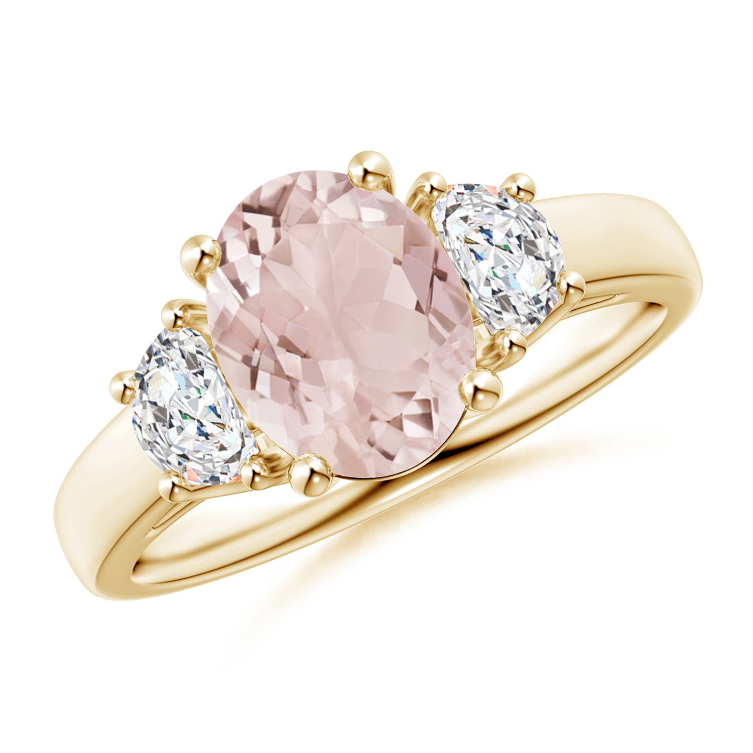 A - Morganite / 1.97 CT / 14 KT Yellow Gold