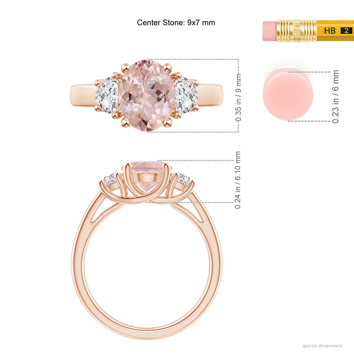 AA - Morganite / 1.97 CT / 14 KT Rose Gold