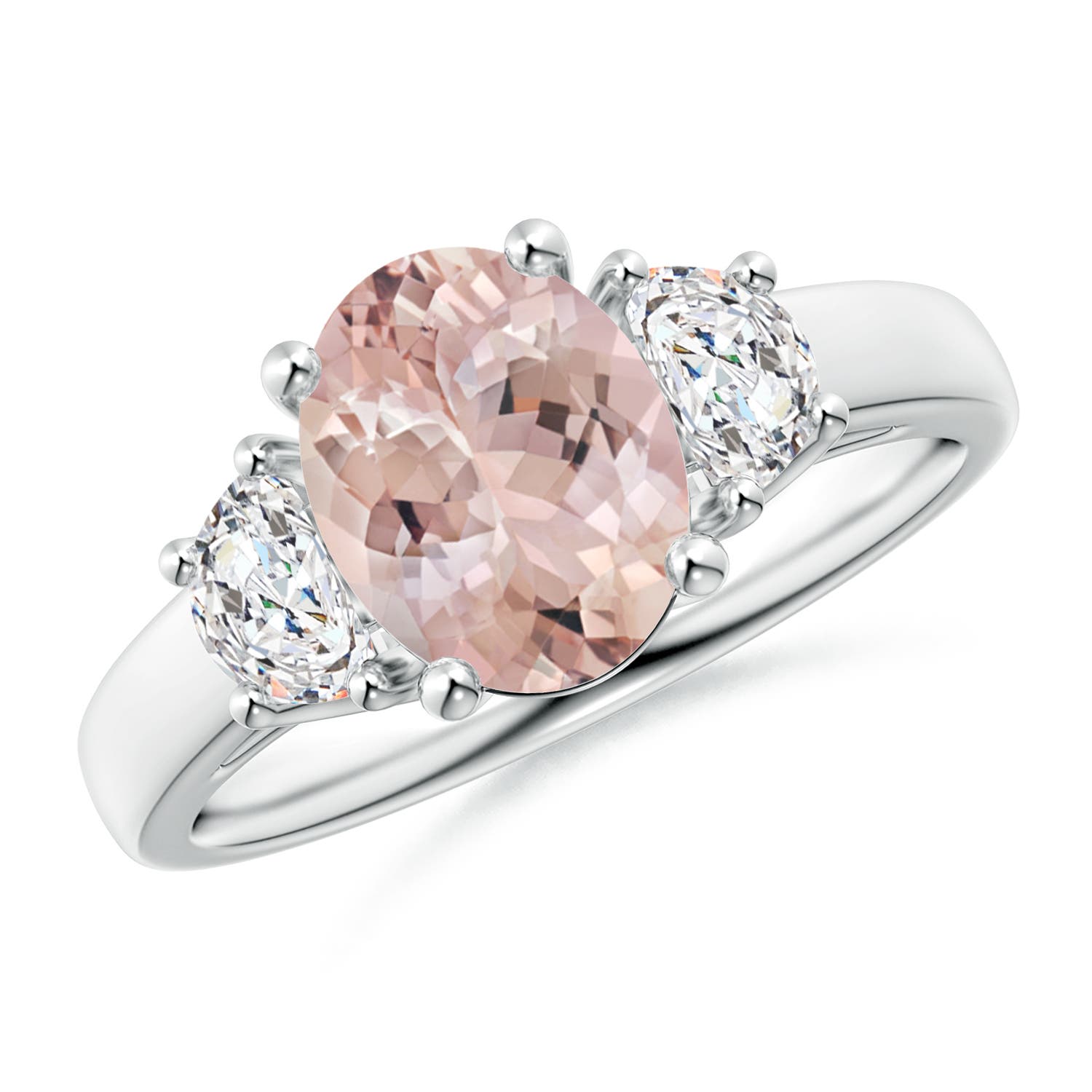 AA - Morganite / 1.97 CT / 14 KT White Gold