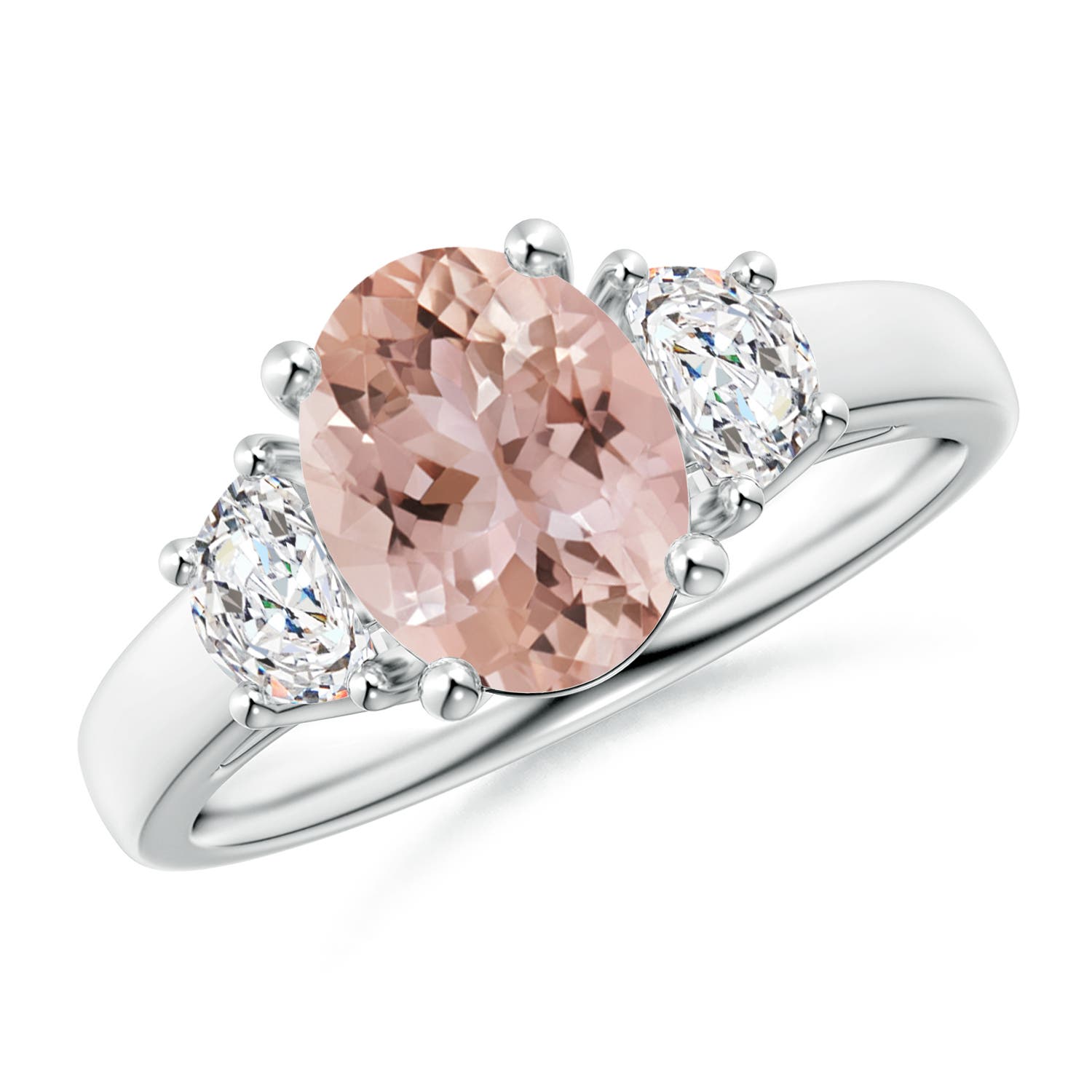 AAA - Morganite / 1.97 CT / 14 KT White Gold