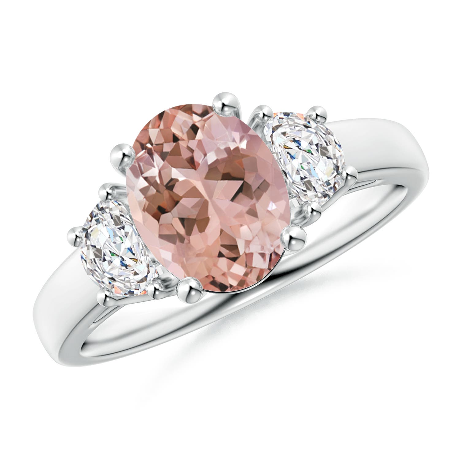 AAAA - Morganite / 1.97 CT / 14 KT White Gold