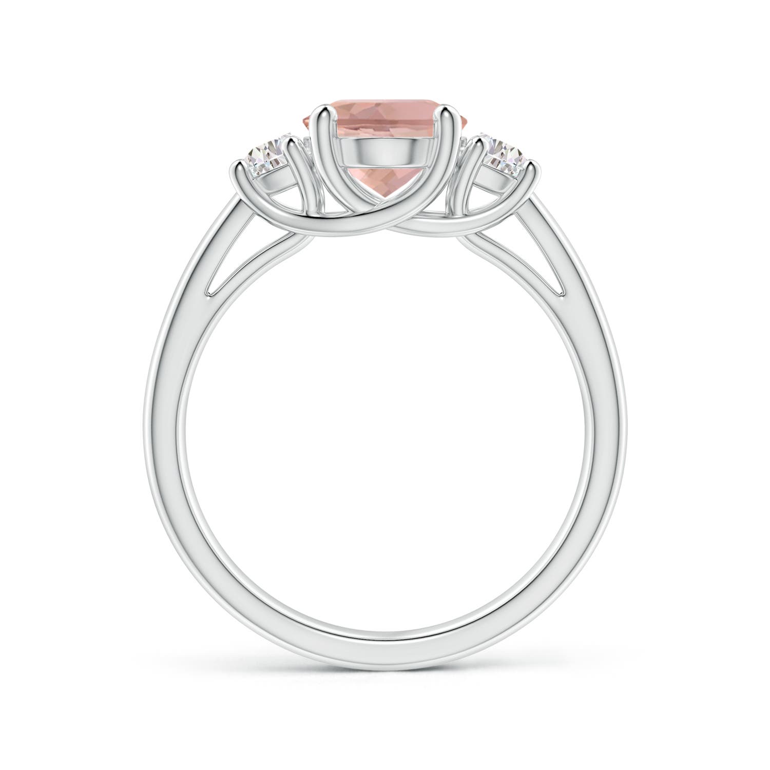 AAAA - Morganite / 1.97 CT / 14 KT White Gold