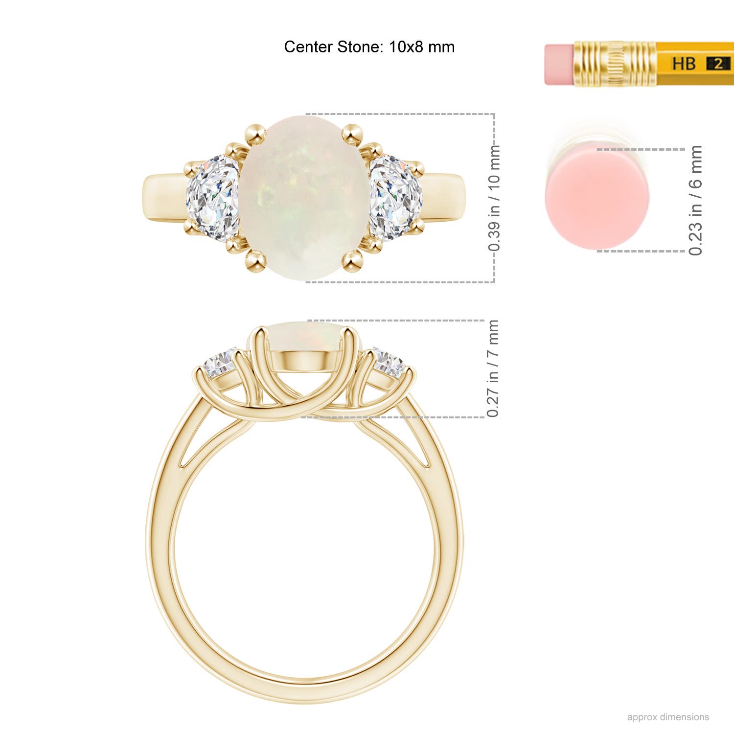 A - Opal / 1.77 CT / 14 KT Yellow Gold