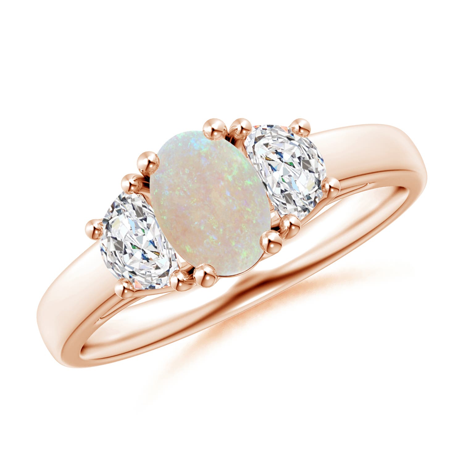 AA - Opal / 0.77 CT / 14 KT Rose Gold