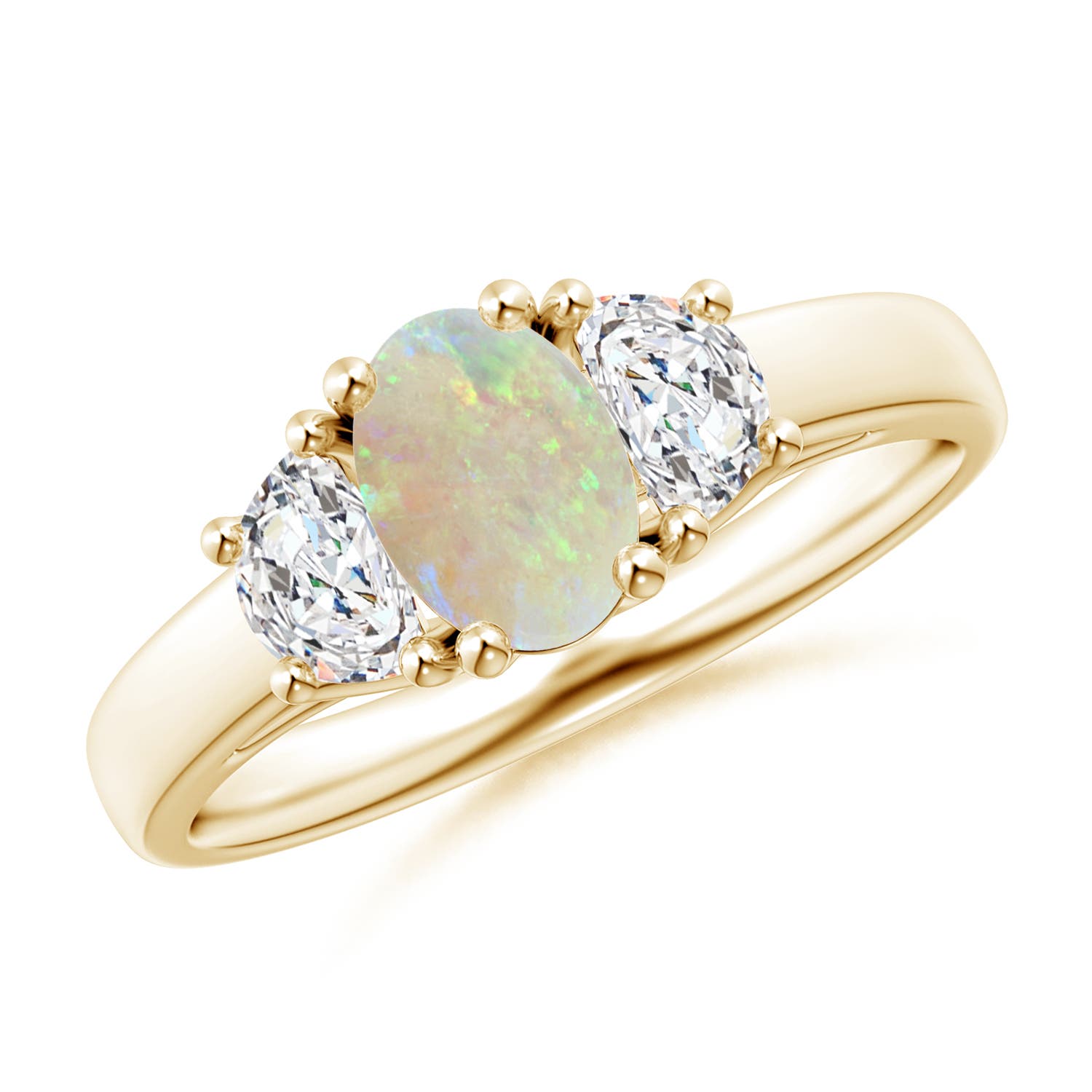 AAA - Opal / 0.77 CT / 14 KT Yellow Gold