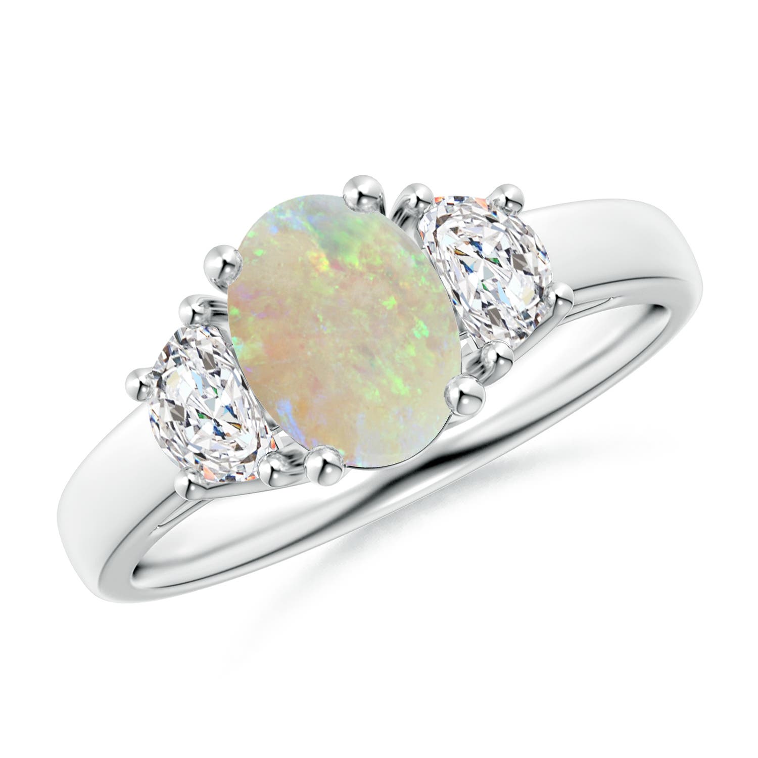 AAA - Opal / 1.12 CT / 14 KT White Gold