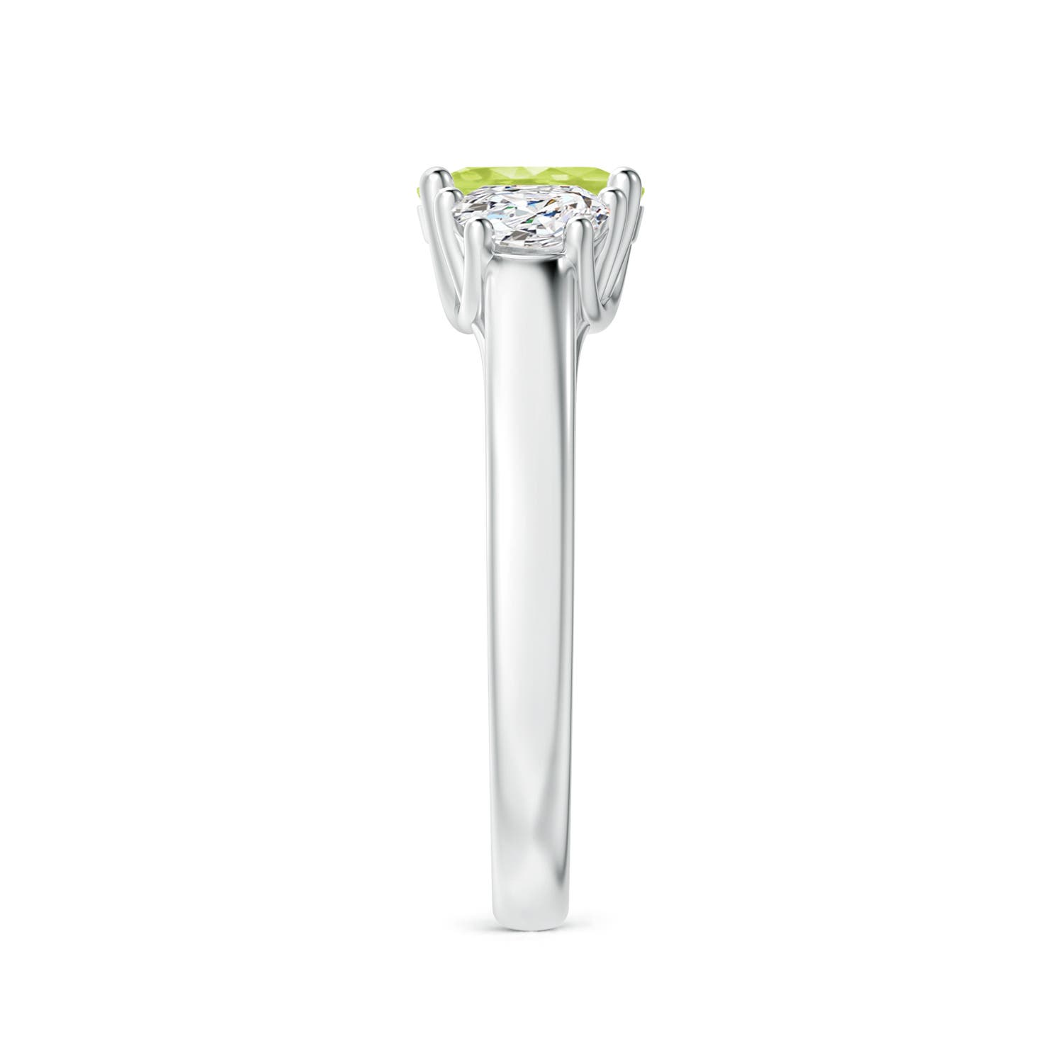 A - Peridot / 1.17 CT / 14 KT White Gold