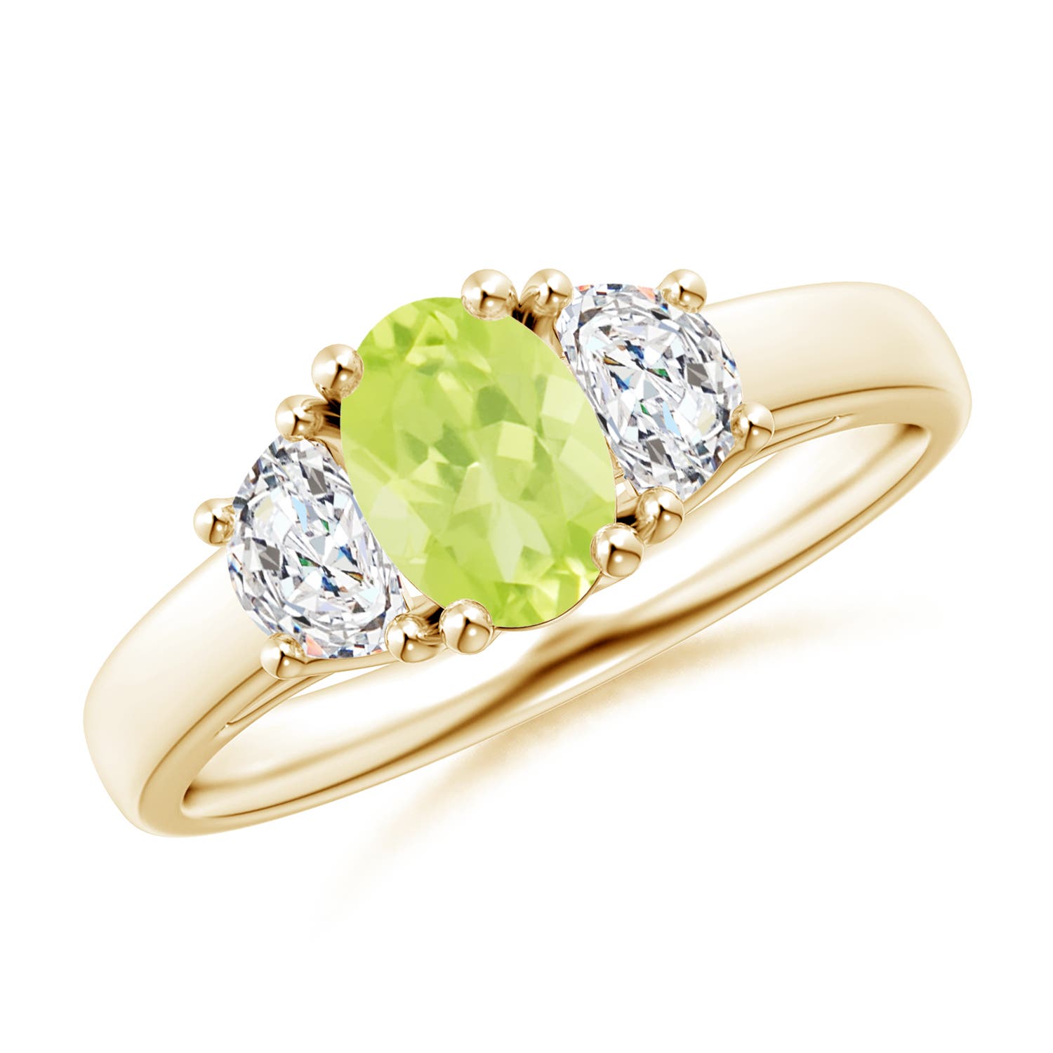 A - Peridot / 1.17 CT / 14 KT Yellow Gold