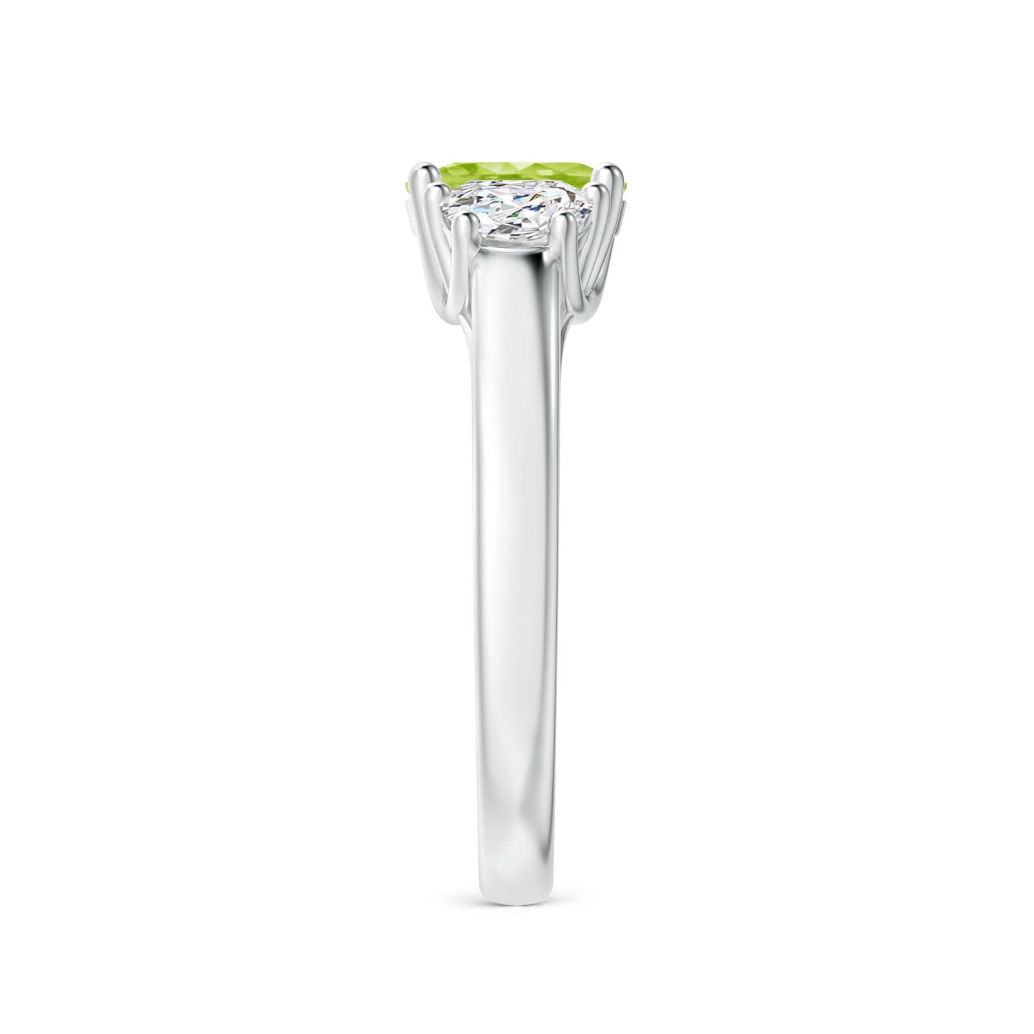 AA - Peridot / 1.17 CT / 14 KT White Gold