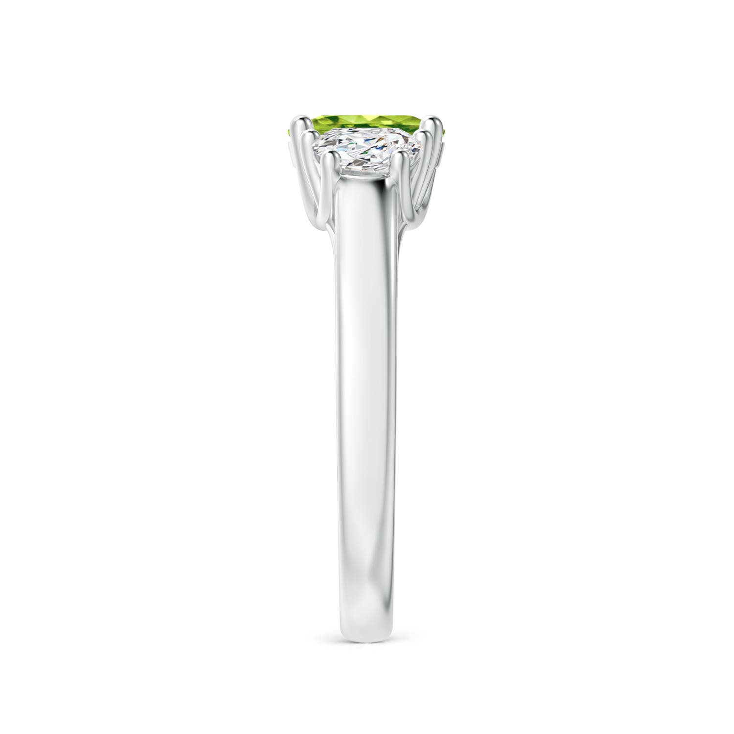 AAA - Peridot / 1.17 CT / 14 KT White Gold