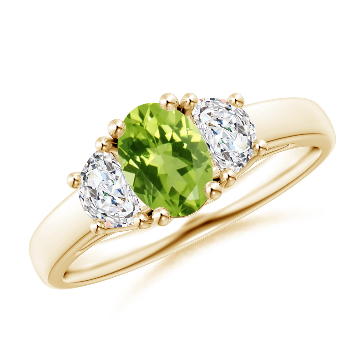 AAA - Peridot / 1.17 CT / 14 KT Yellow Gold