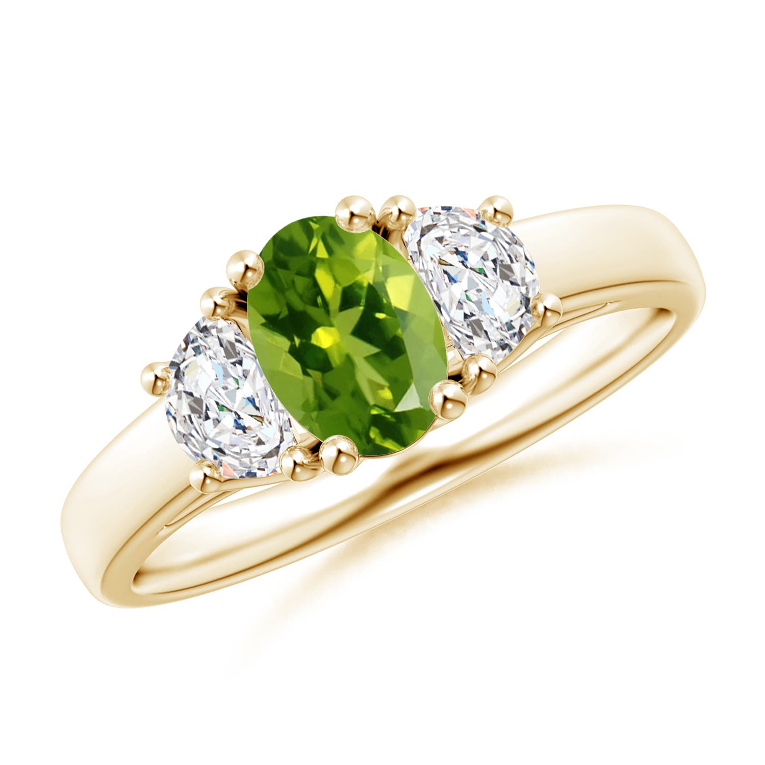 AAAA - Peridot / 1.17 CT / 14 KT Yellow Gold