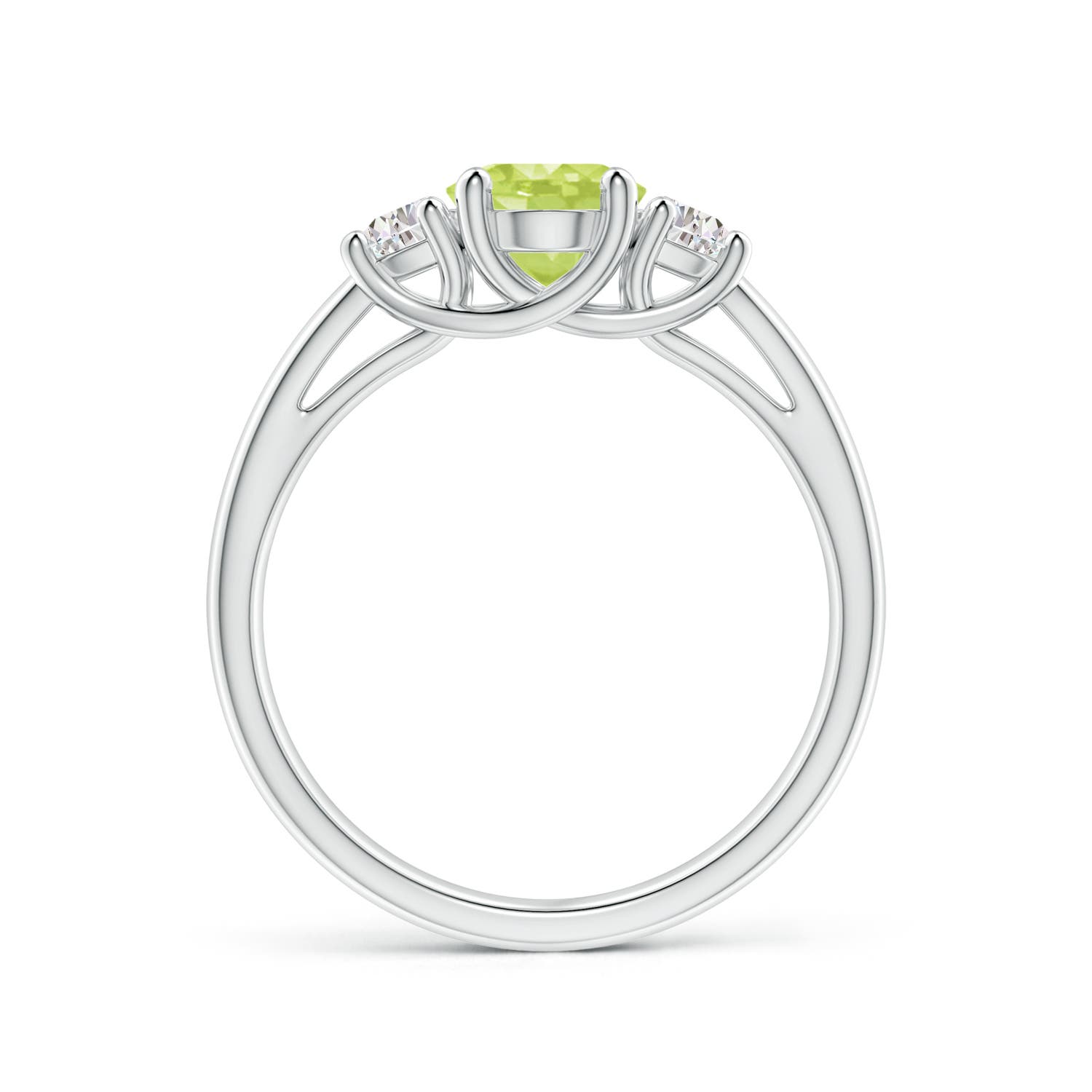 A - Peridot / 1.67 CT / 14 KT White Gold