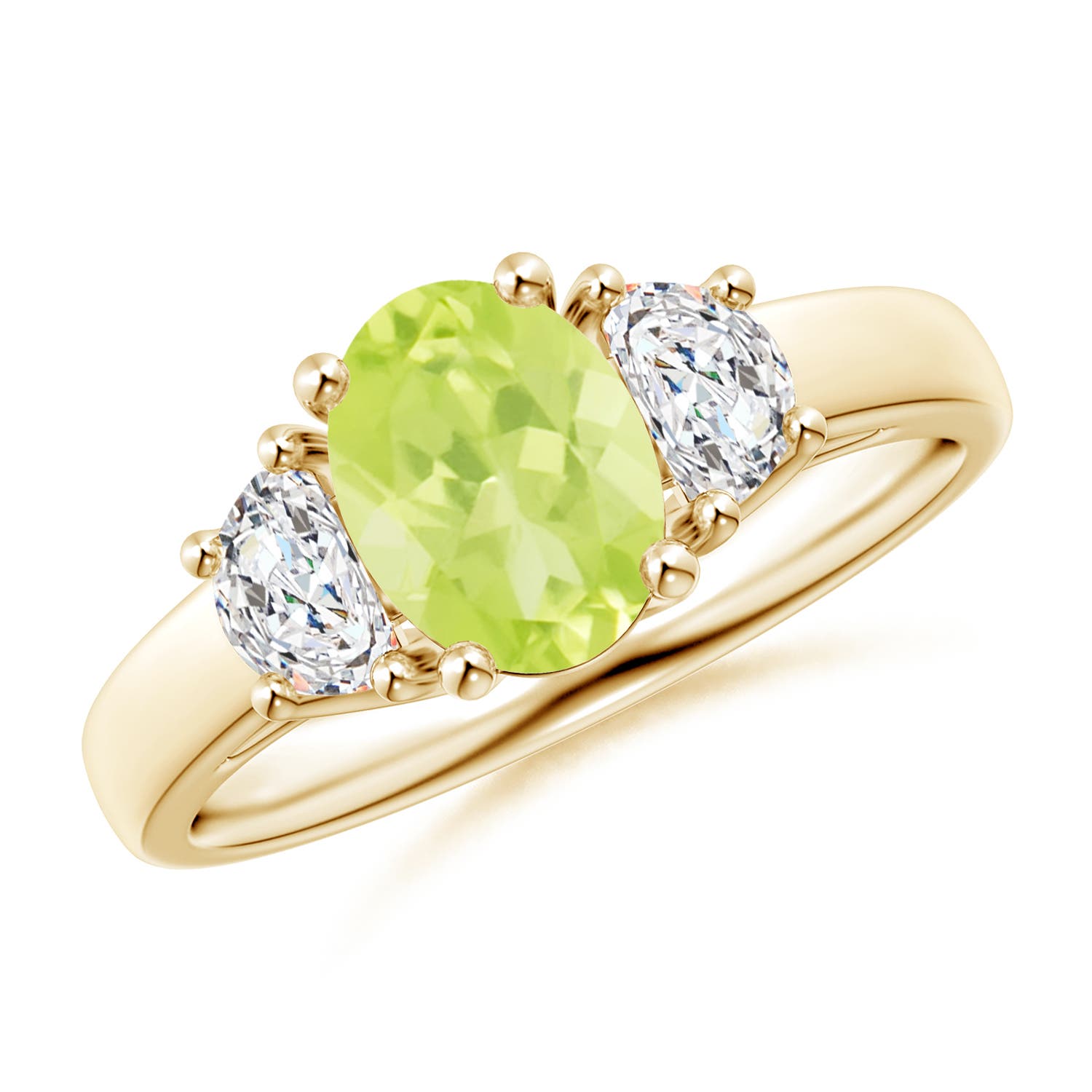 A - Peridot / 1.67 CT / 14 KT Yellow Gold