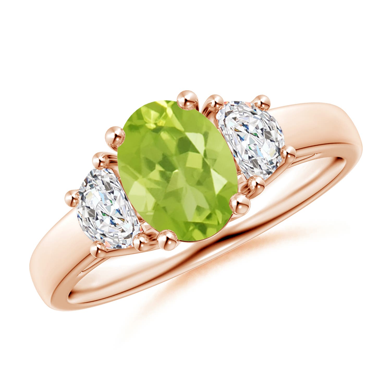 AA - Peridot / 1.67 CT / 14 KT Rose Gold