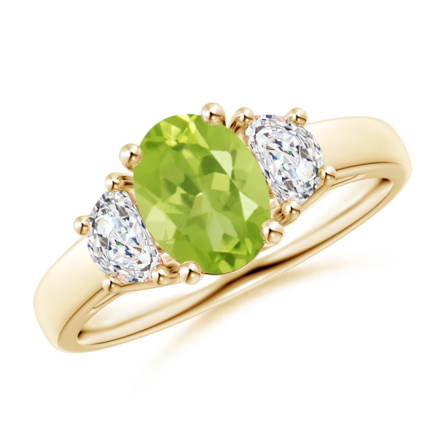 AA - Peridot / 1.67 CT / 14 KT Yellow Gold