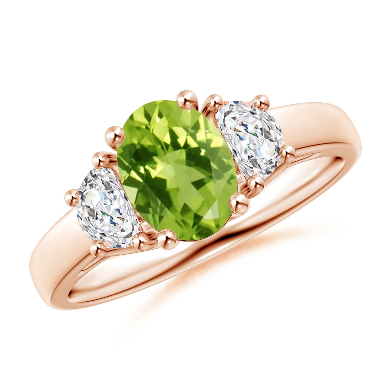 AAA - Peridot / 1.67 CT / 14 KT Rose Gold