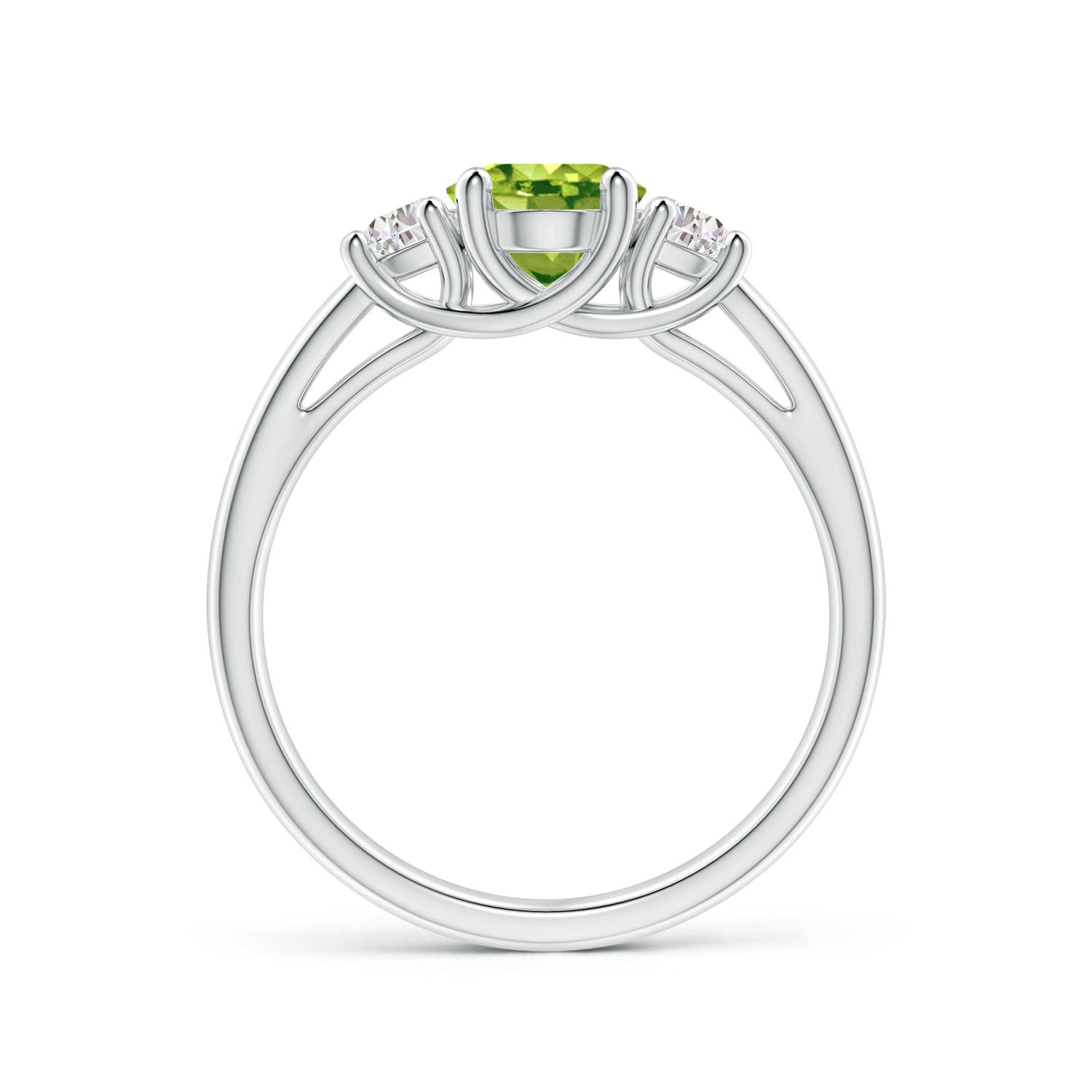 AAA - Peridot / 1.67 CT / 14 KT White Gold