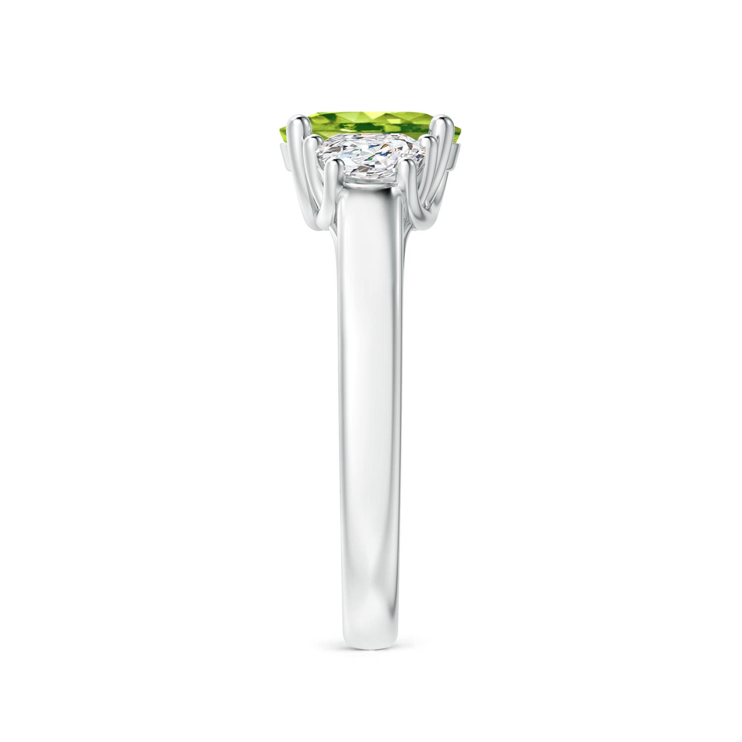 AAA - Peridot / 1.67 CT / 14 KT White Gold