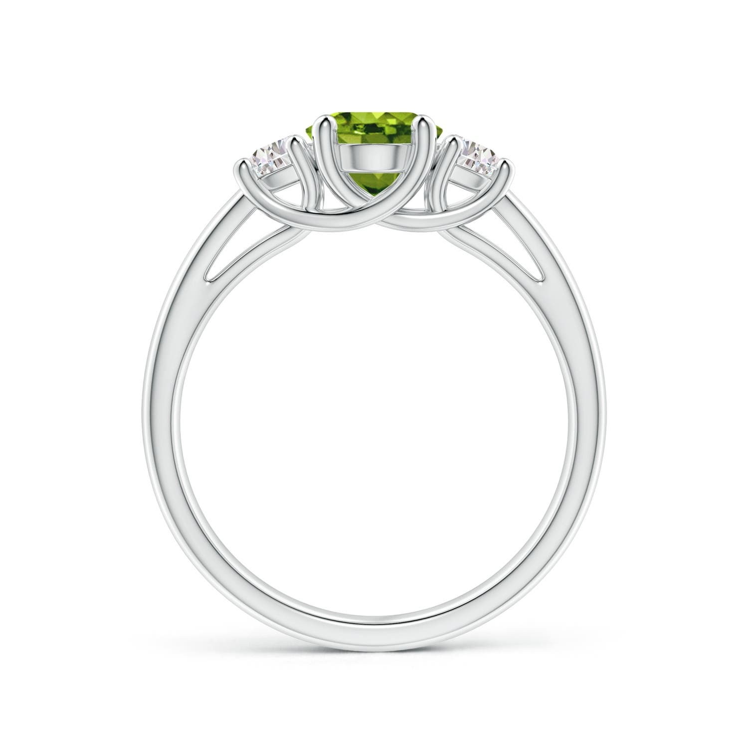 AAAA - Peridot / 1.67 CT / 14 KT White Gold