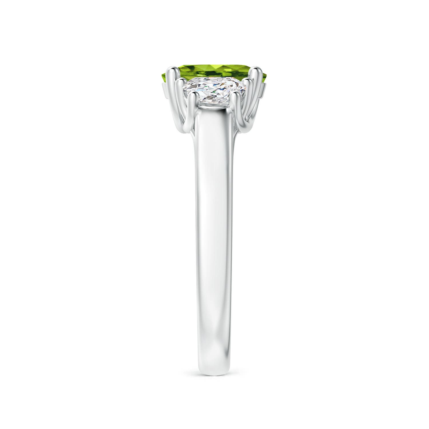 AAAA - Peridot / 1.67 CT / 14 KT White Gold