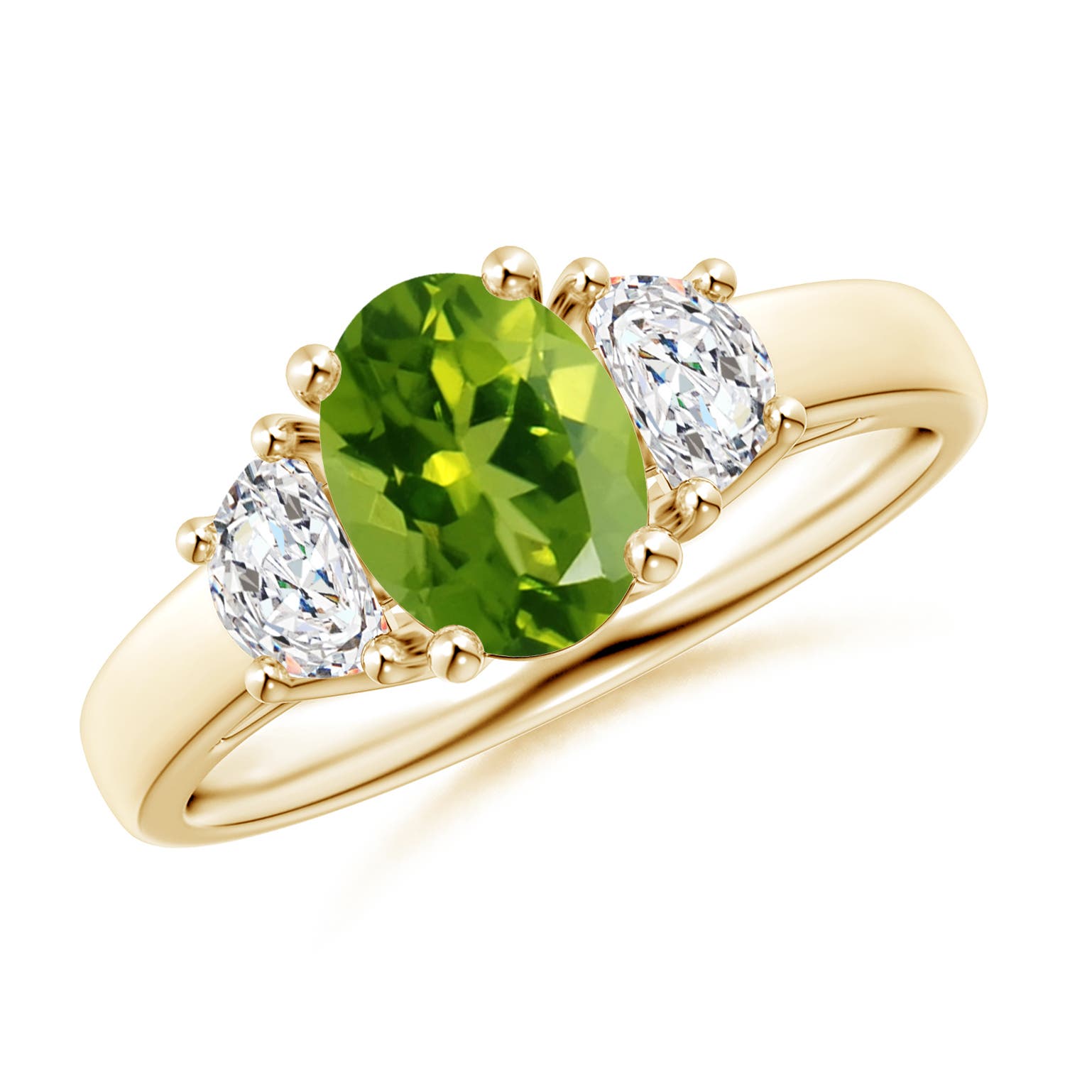 AAAA - Peridot / 1.67 CT / 14 KT Yellow Gold