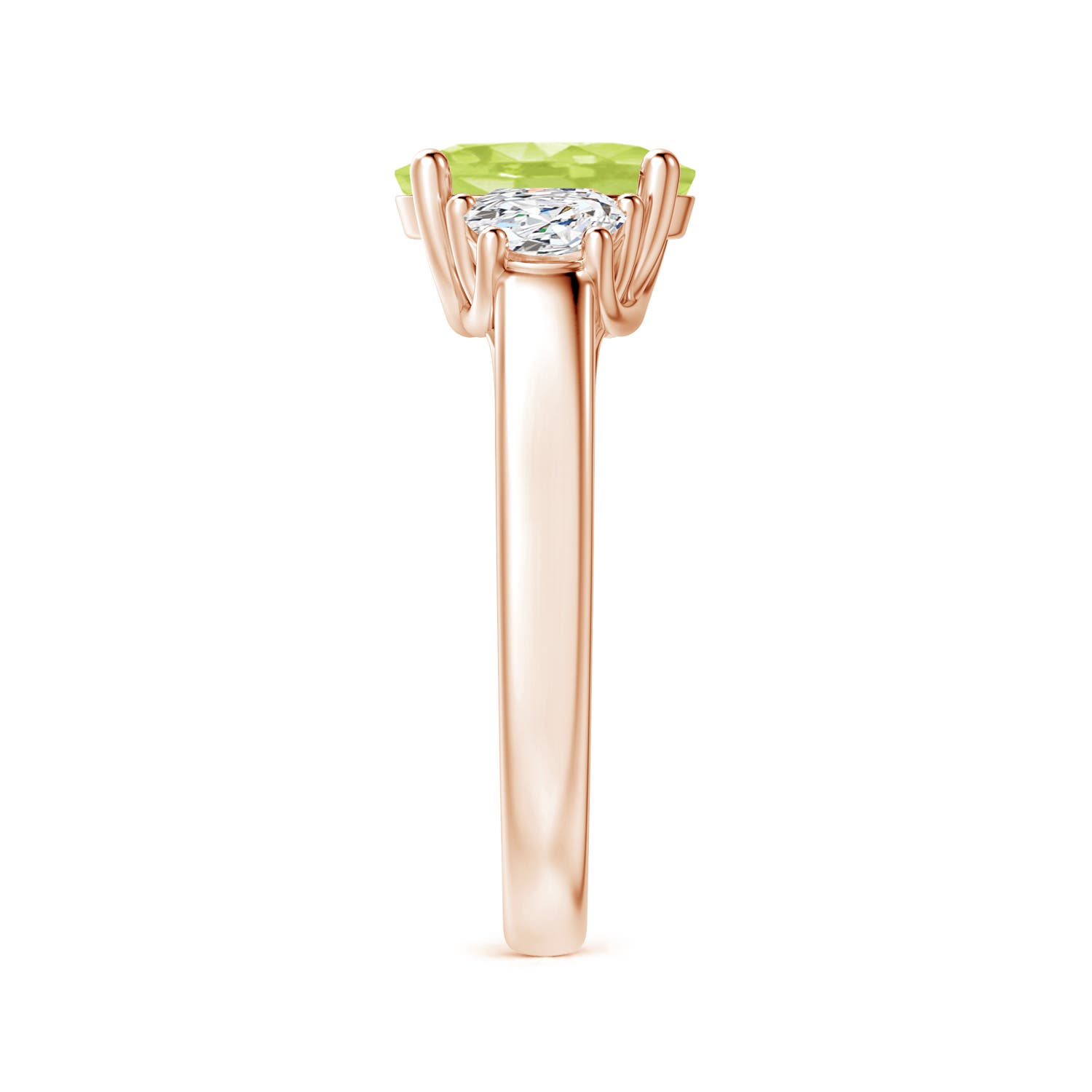 A - Peridot / 2.22 CT / 14 KT Rose Gold