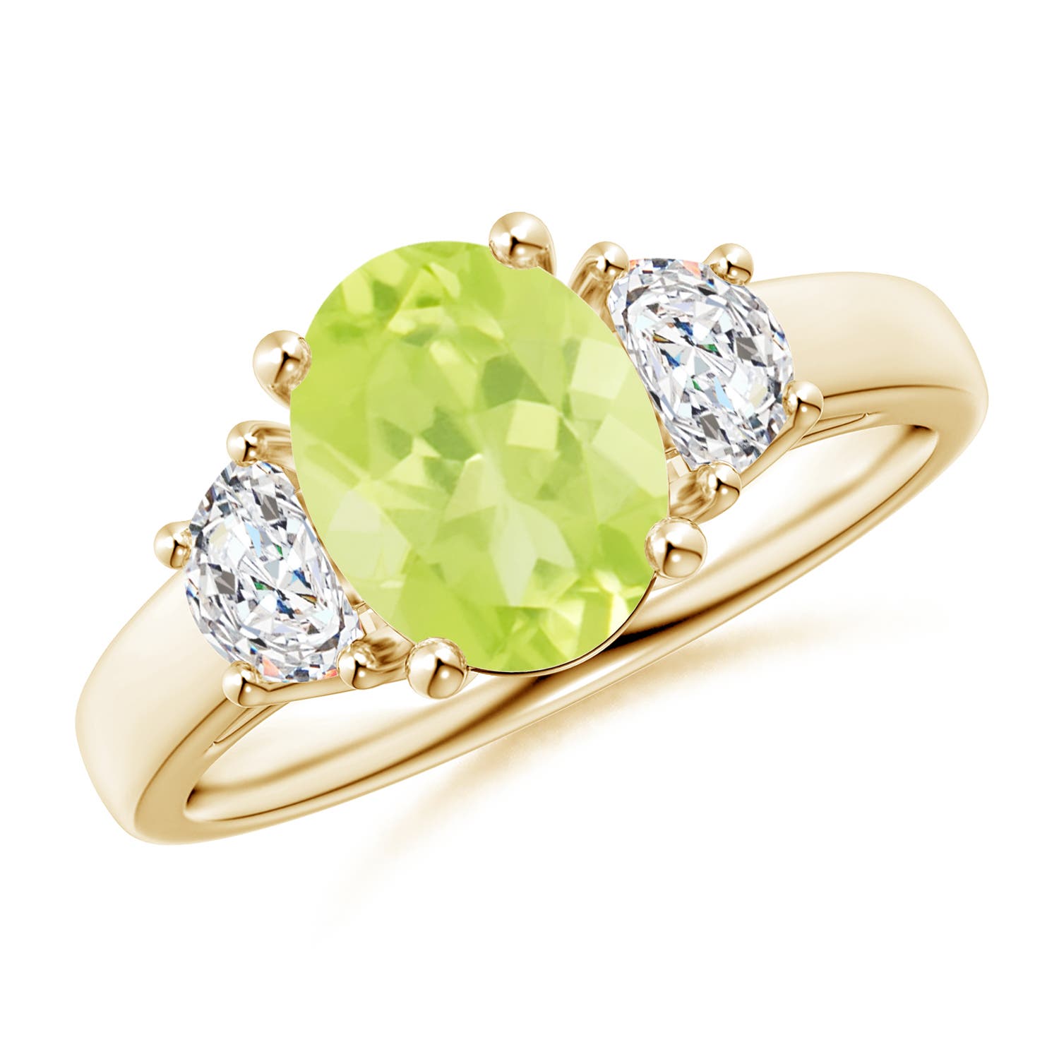 A - Peridot / 2.22 CT / 14 KT Yellow Gold