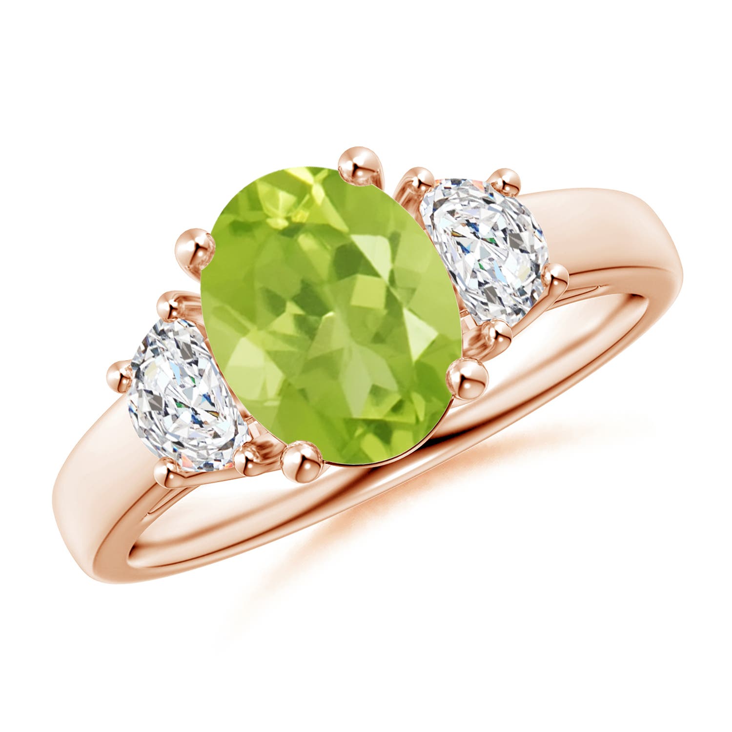 AA - Peridot / 2.22 CT / 14 KT Rose Gold