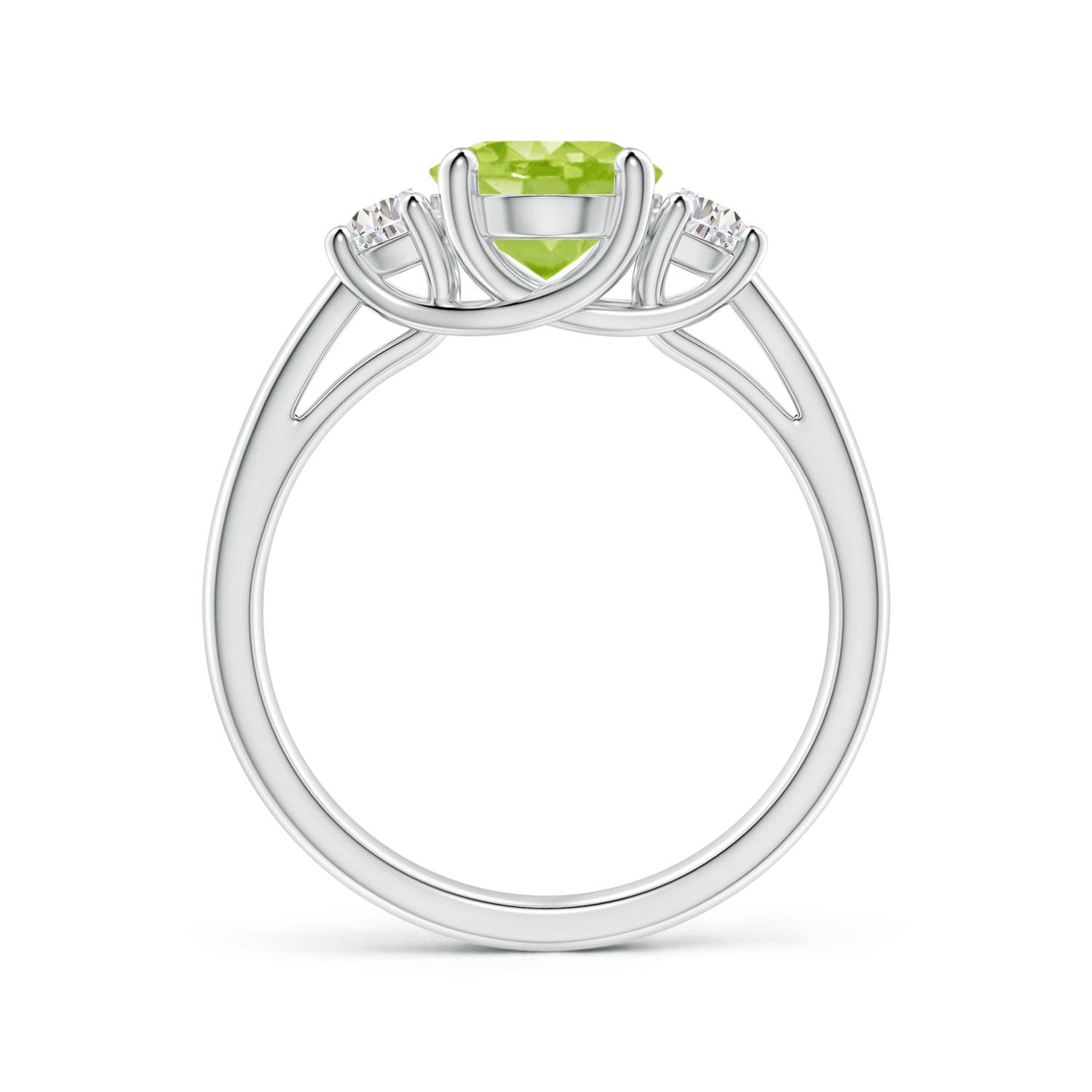 AA - Peridot / 2.22 CT / 14 KT White Gold