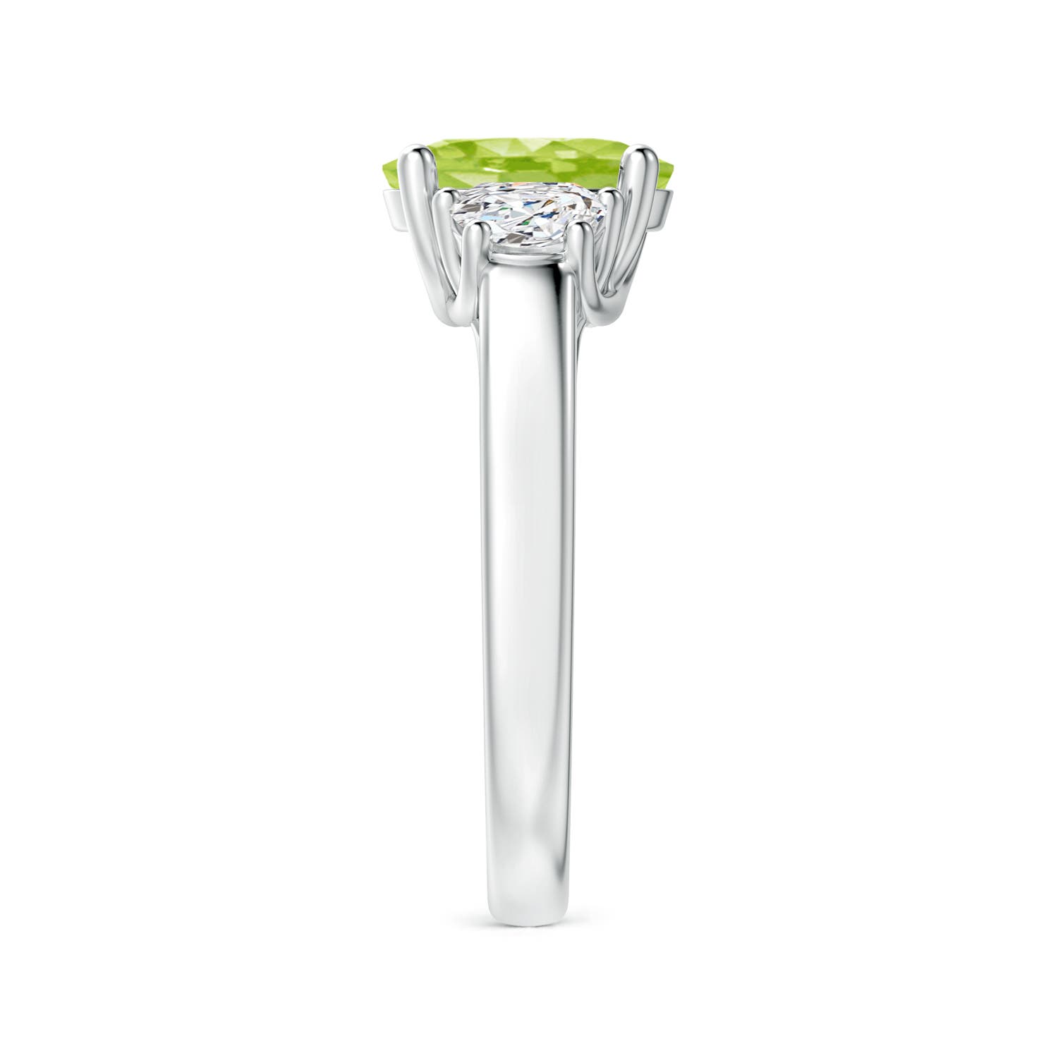 AA - Peridot / 2.22 CT / 14 KT White Gold