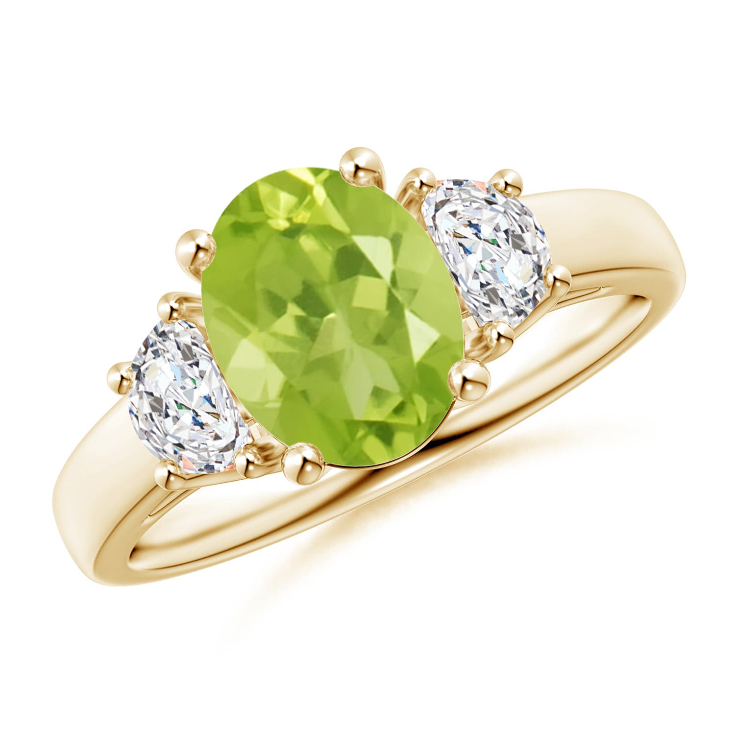 AA - Peridot / 2.22 CT / 14 KT Yellow Gold